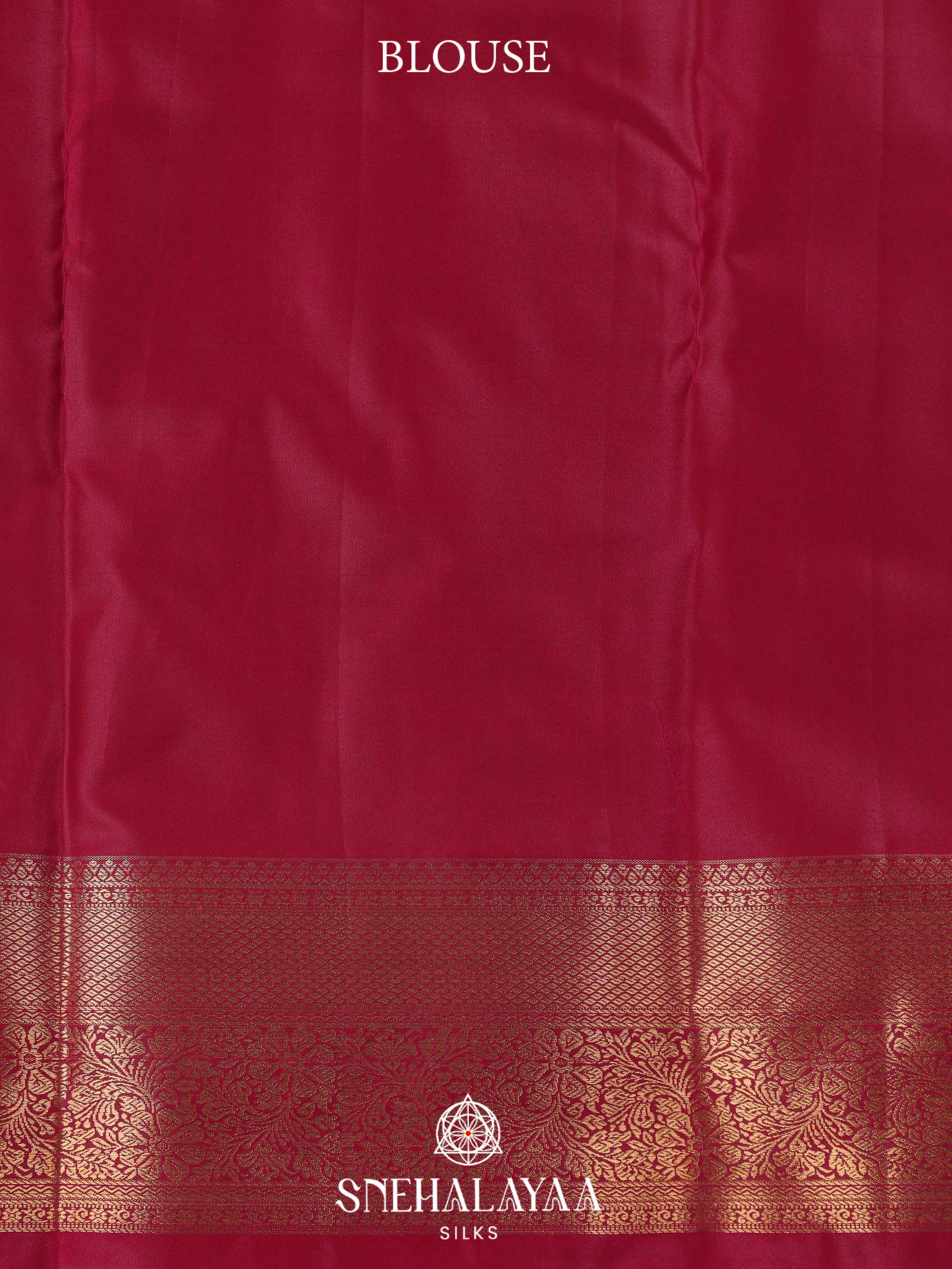 Maroon Art Silk Saree