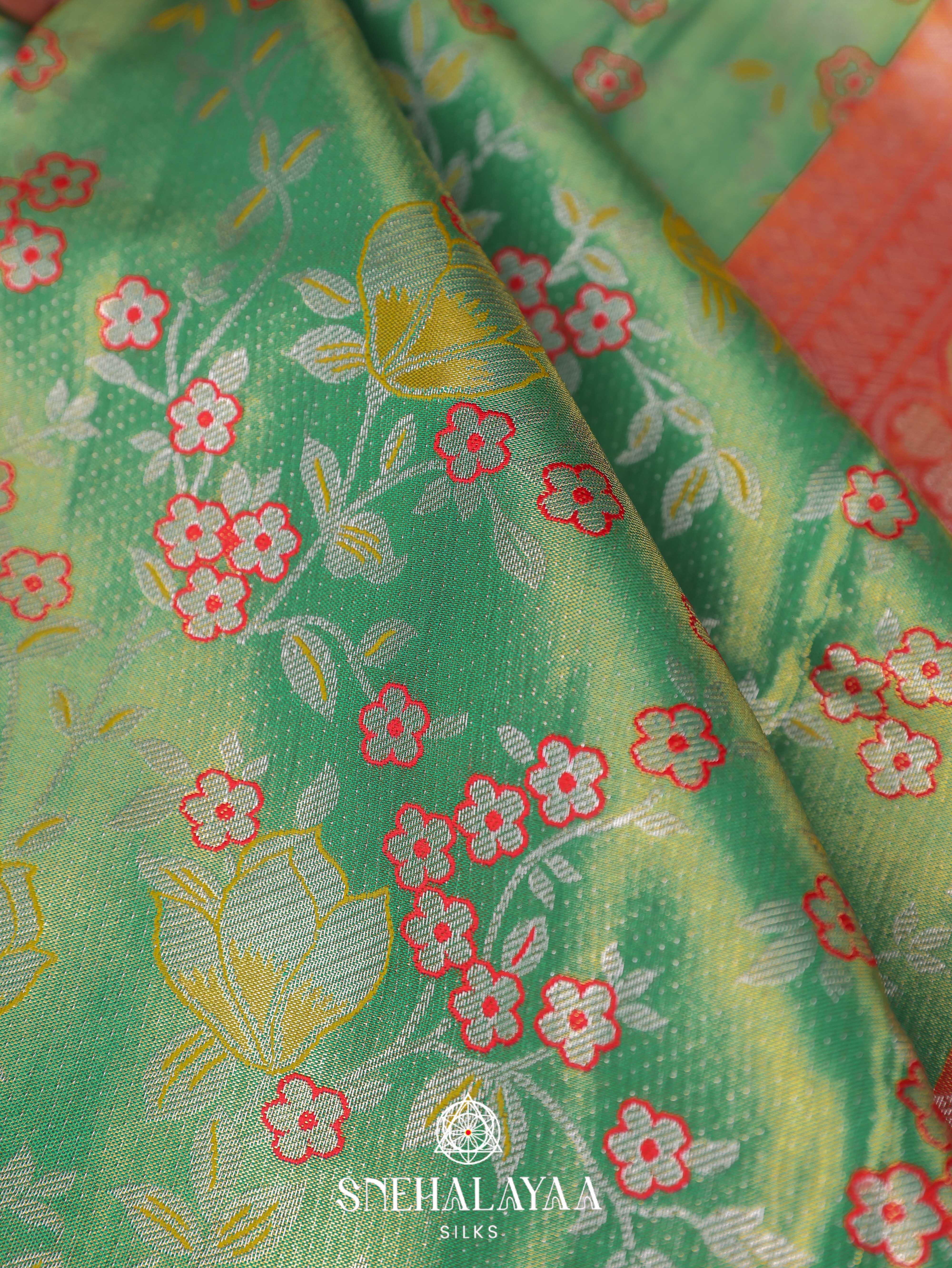 Green Art Silk Saree