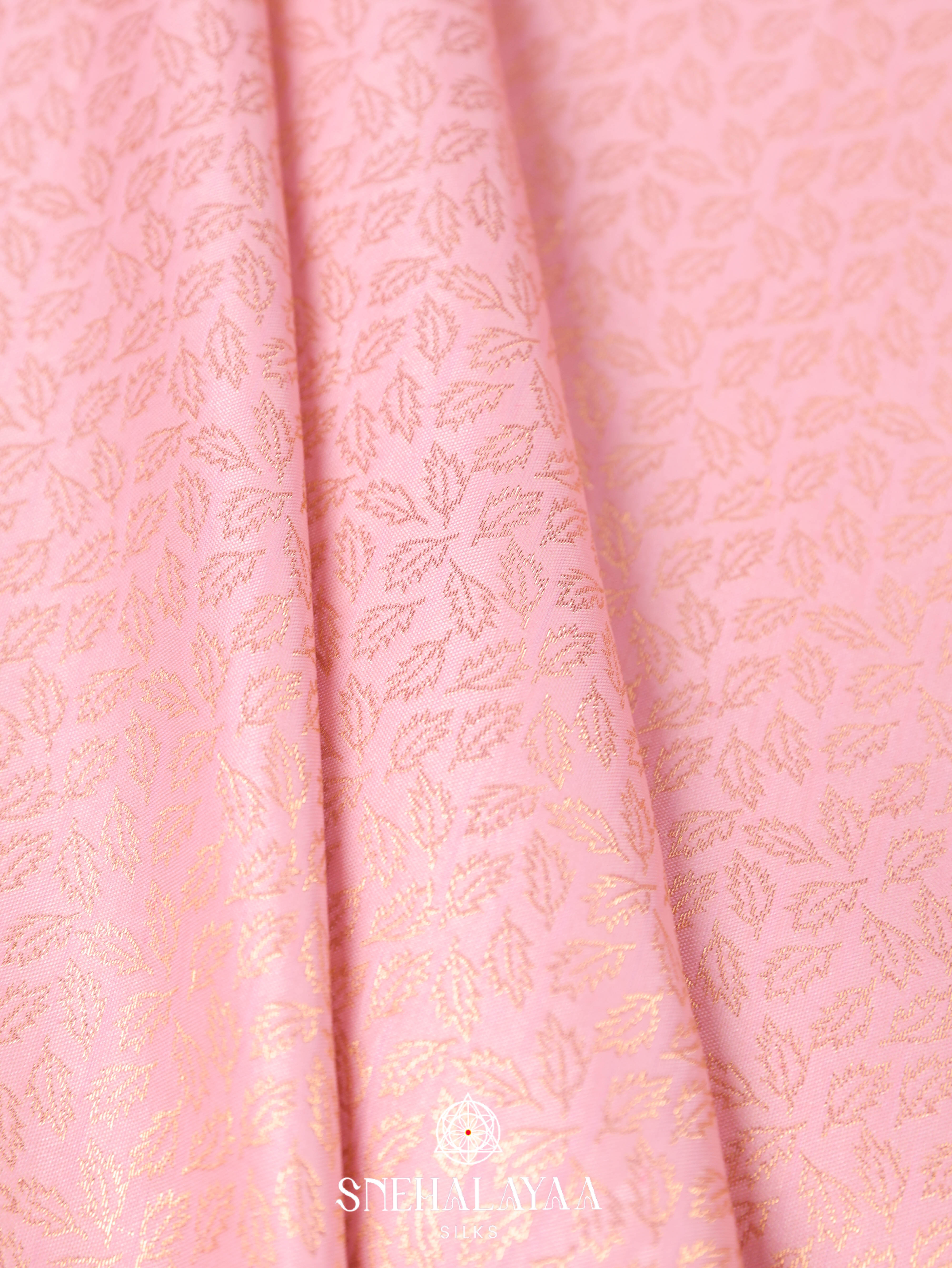 Pink Art Silk Saree
