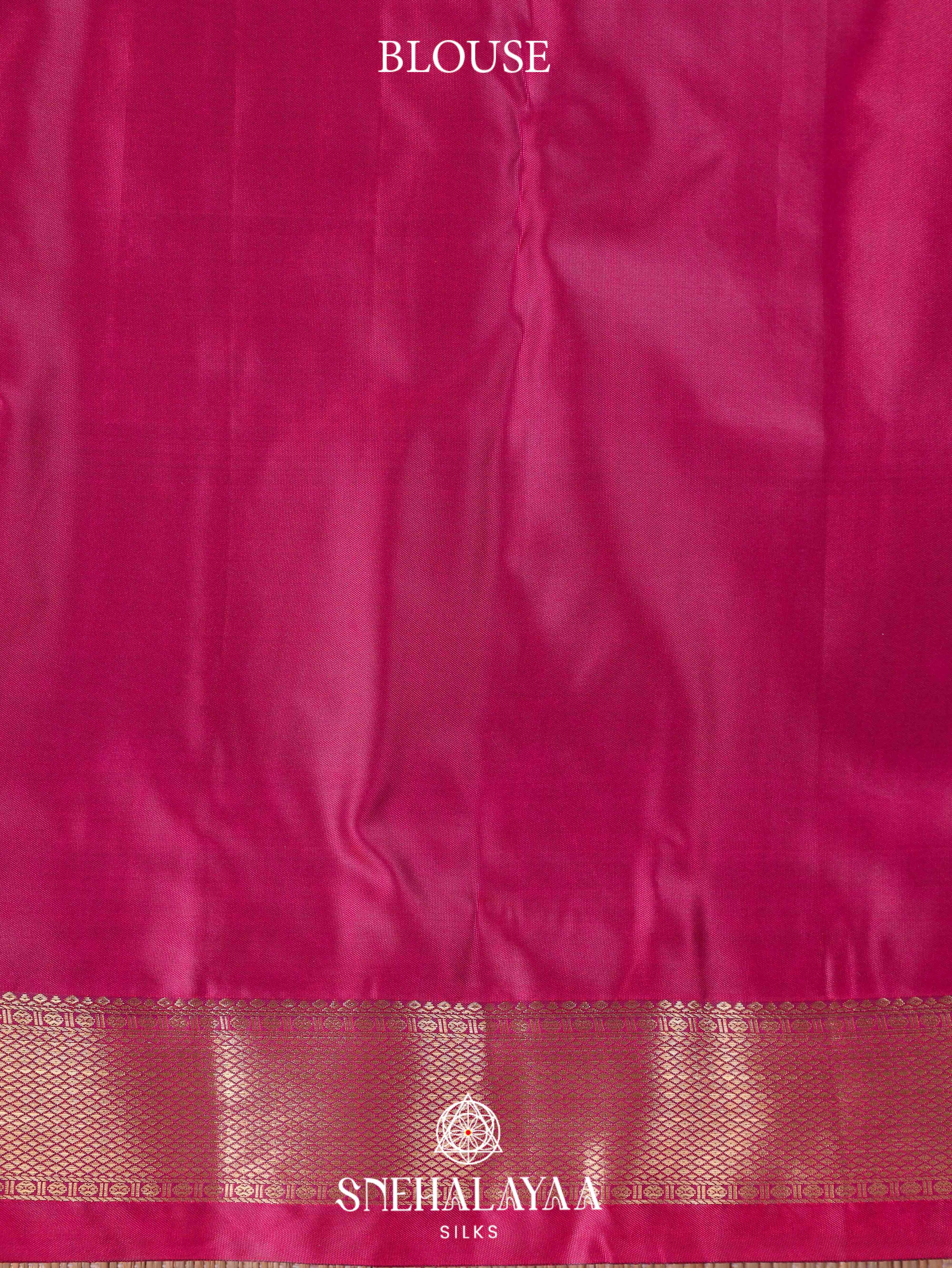 Magenta Pink Art Silk Saree