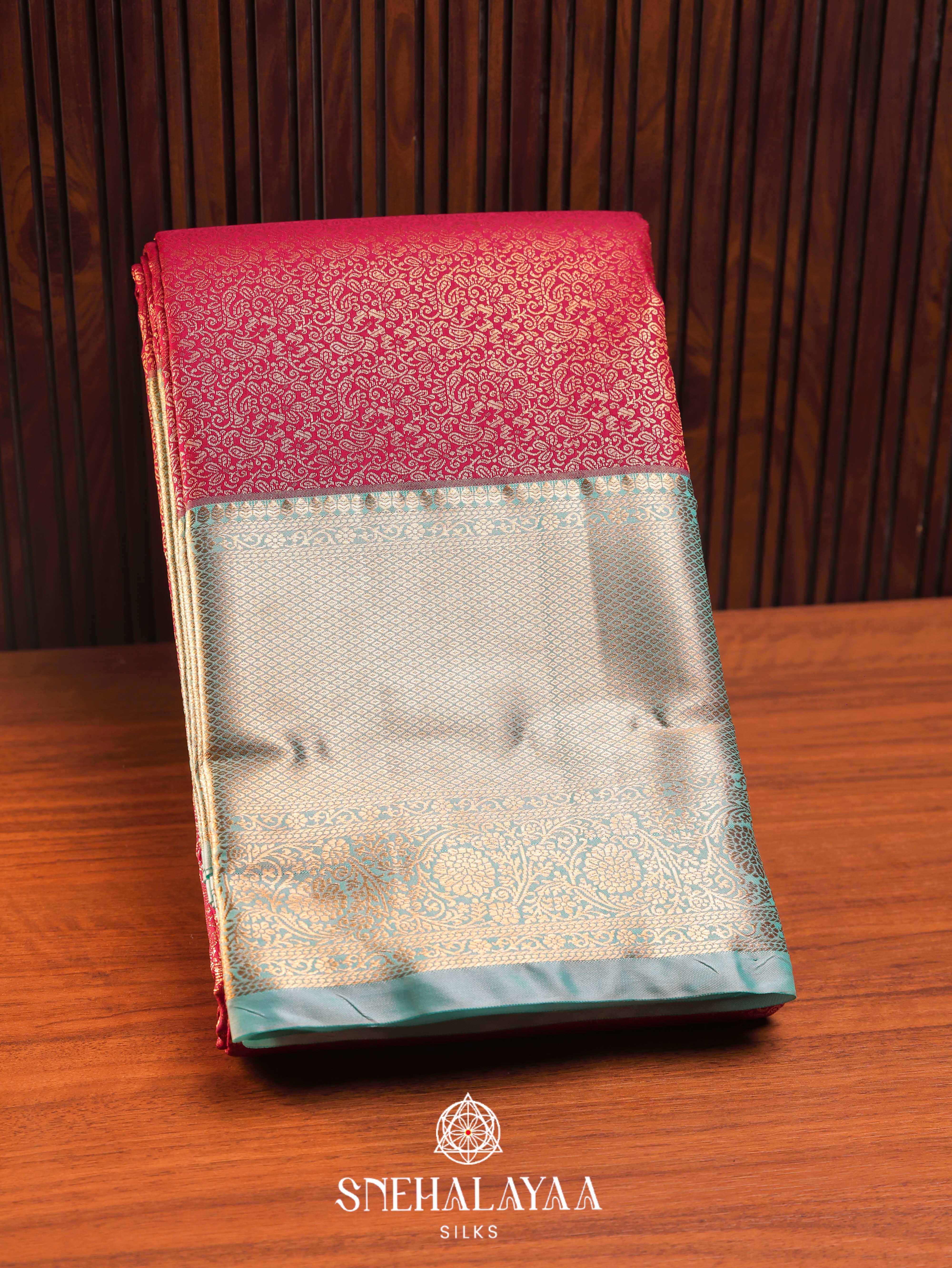 Red Art Silk Saree
