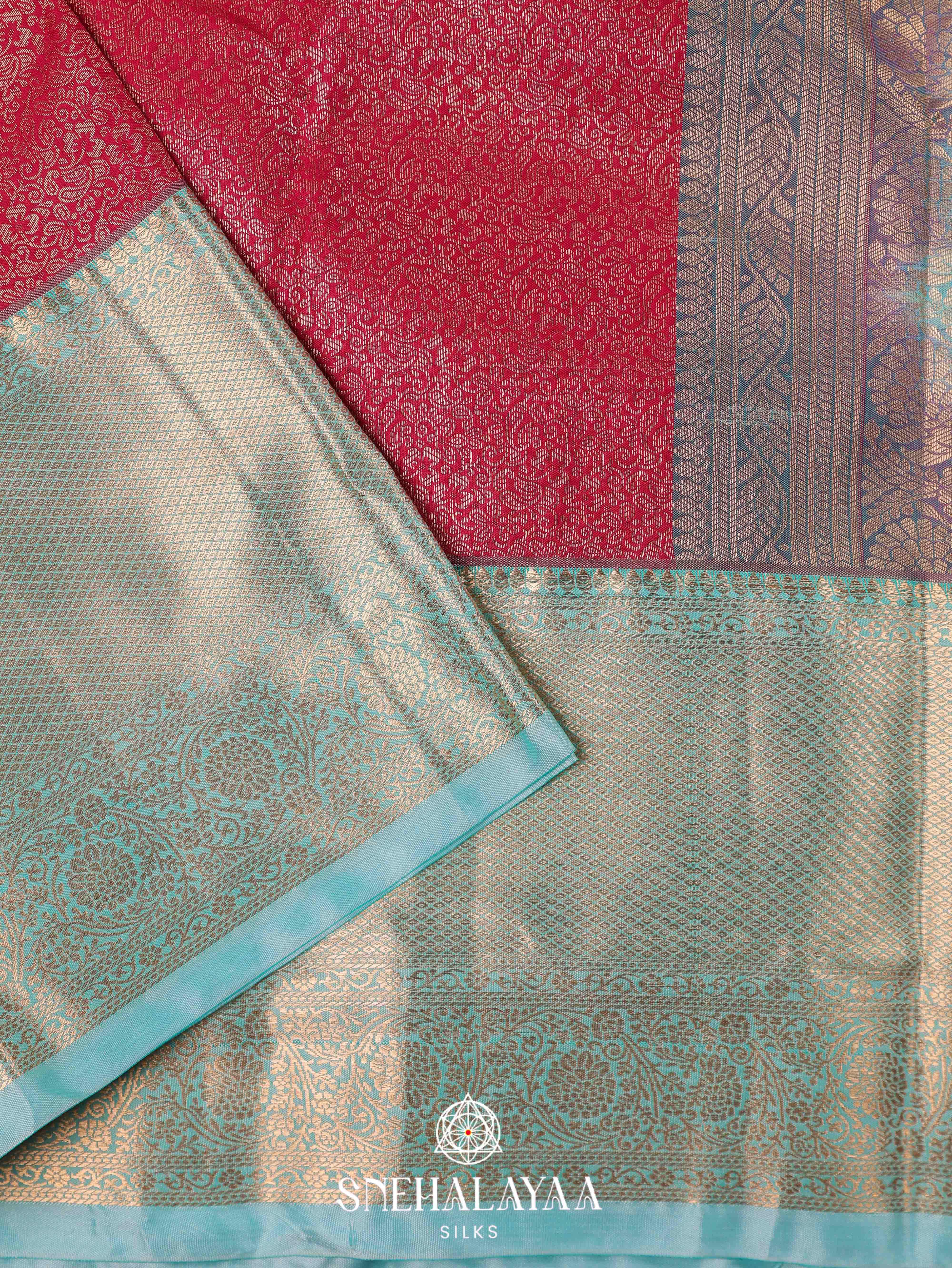 Red Art Silk Saree