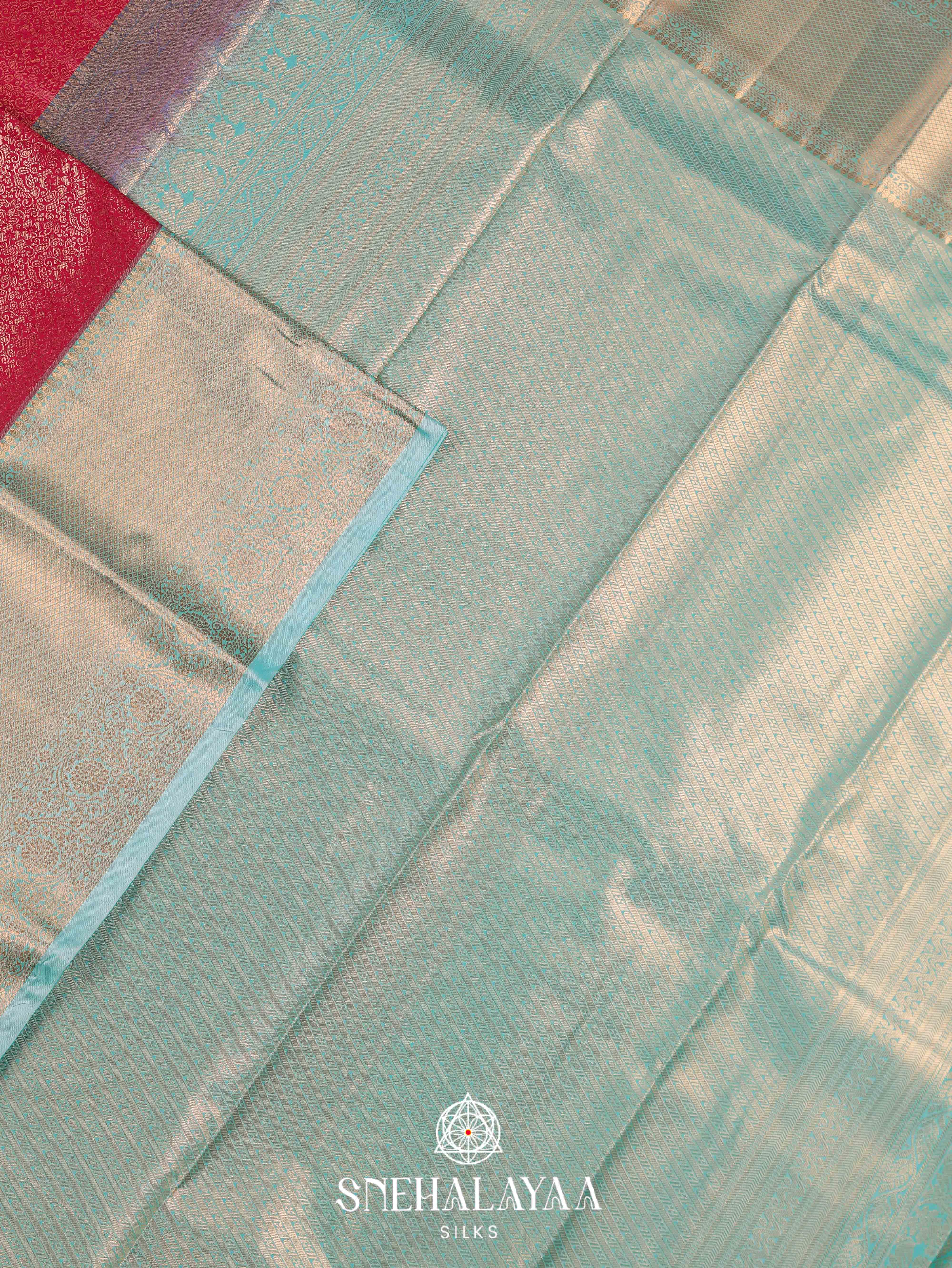 Red Art Silk Saree