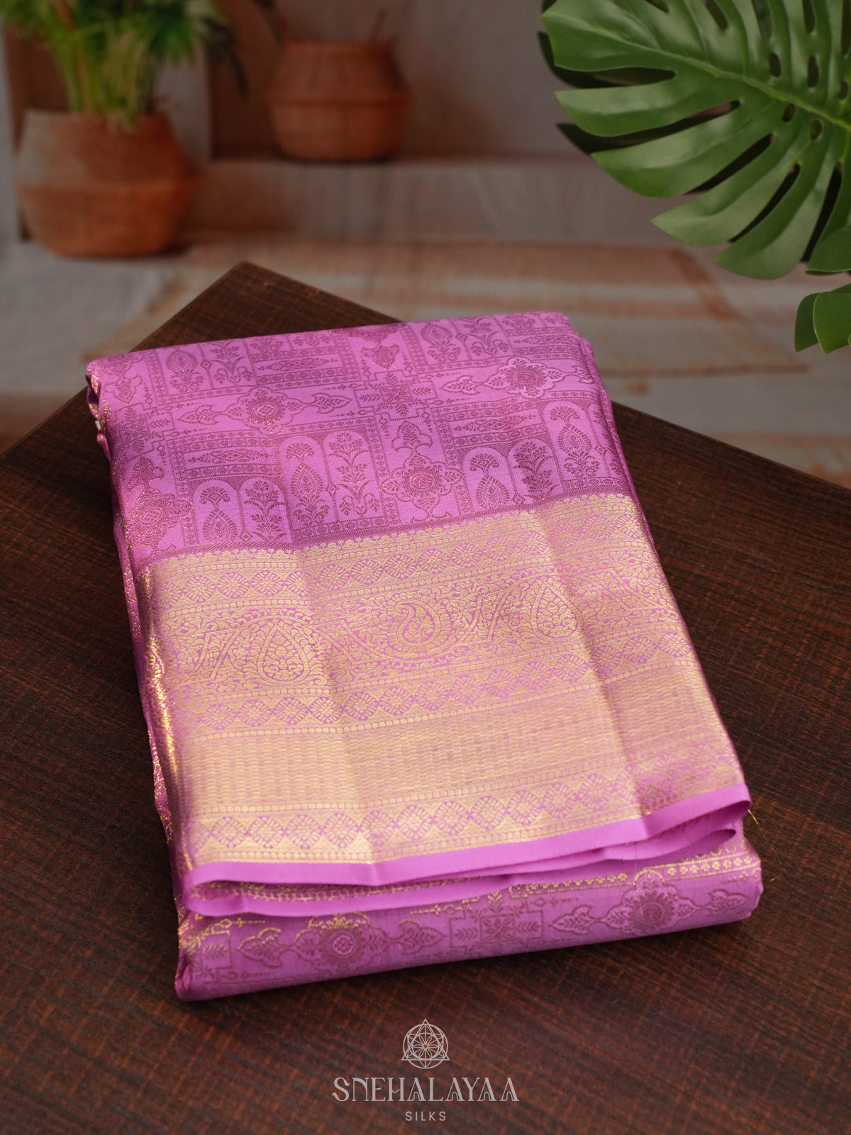 Pink Kanjivaram Silk Saree