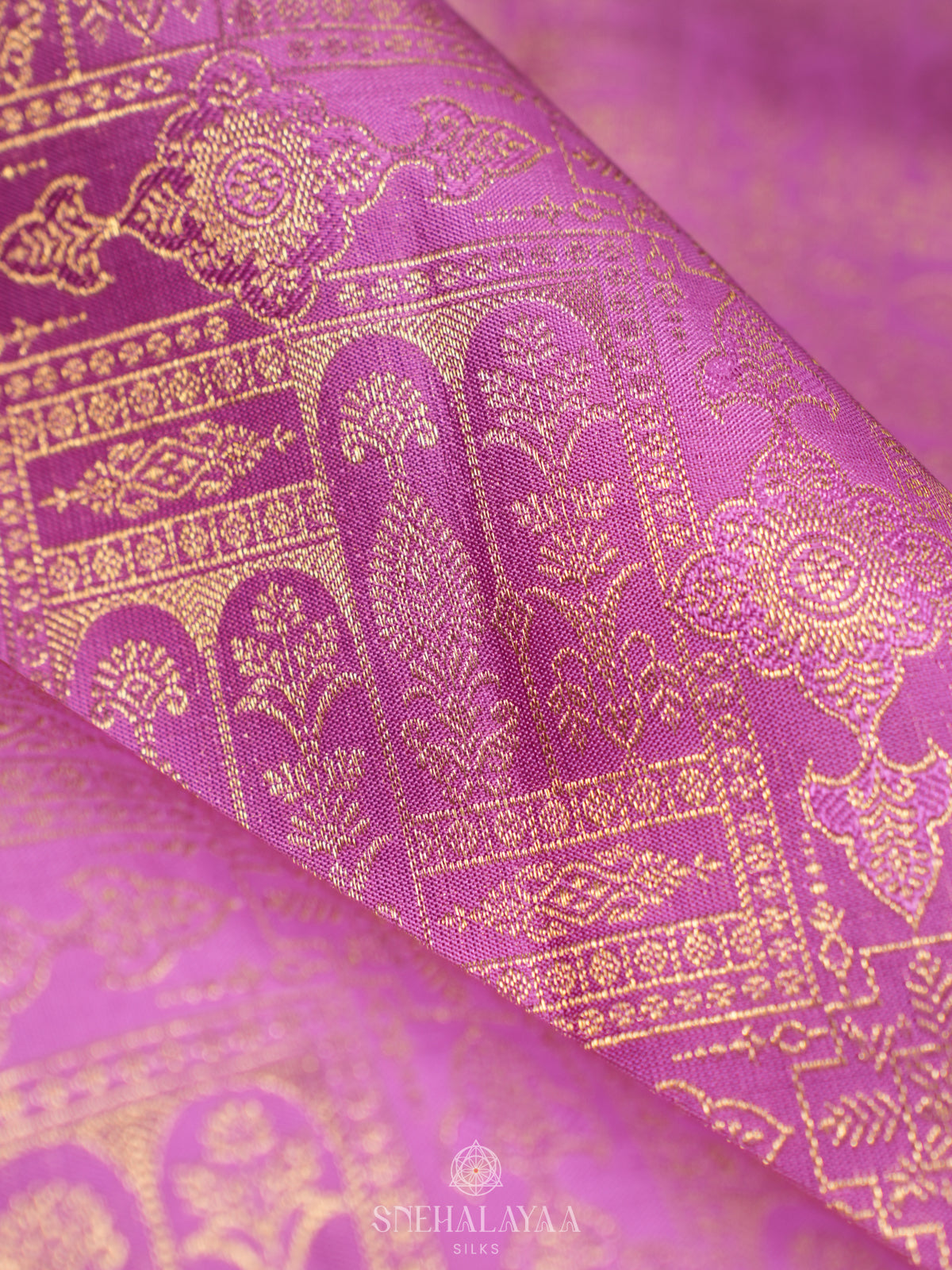 Pink Kanjivaram Silk Saree