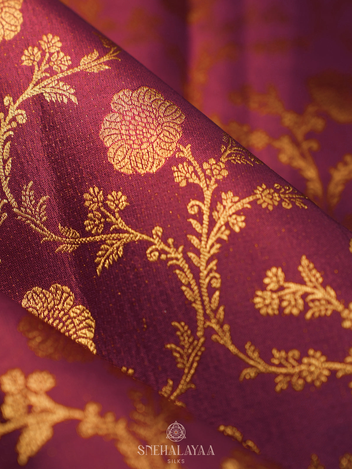 Maroon Kanjivaram Silk Saree