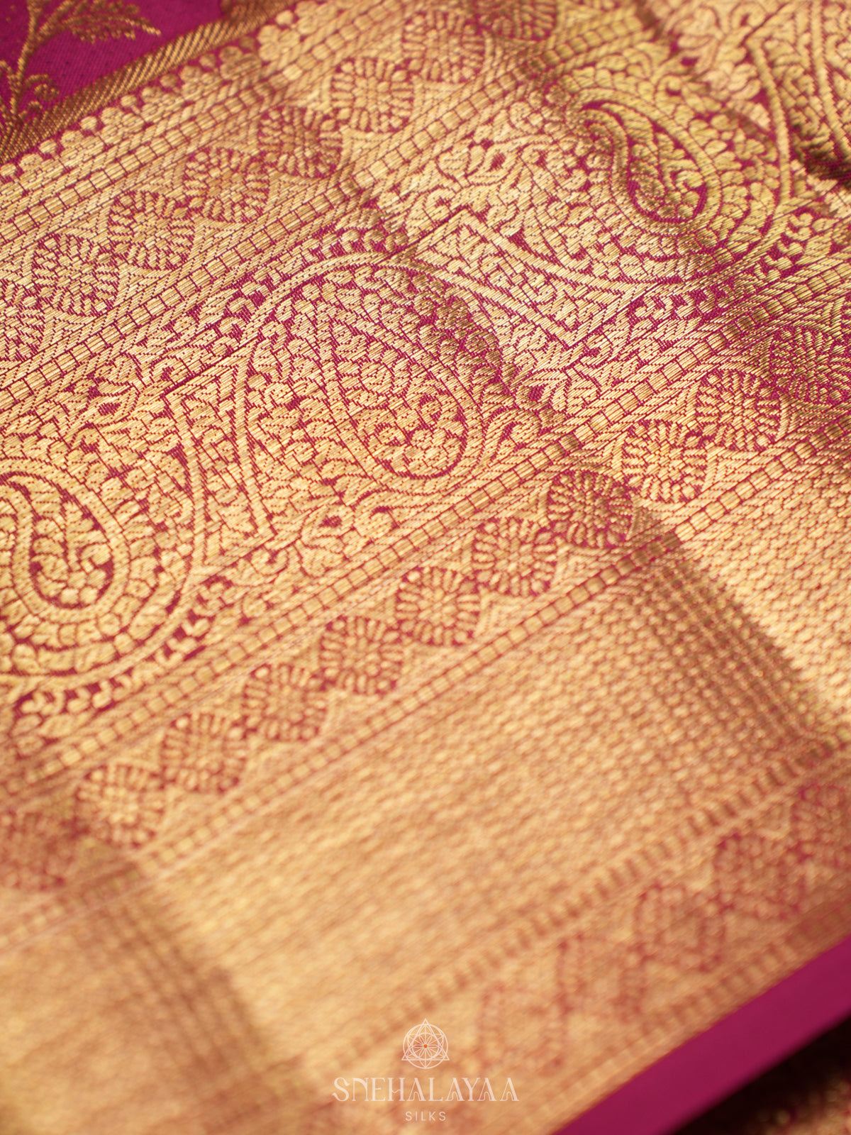Maroon Kanjivaram Silk Saree