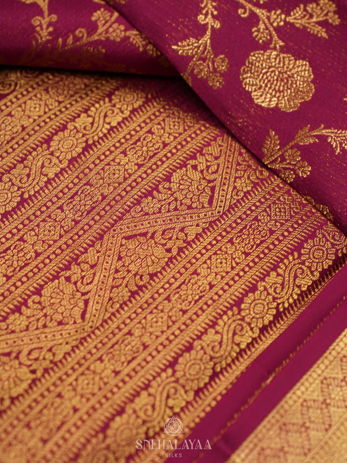 Maroon Kanjivaram Silk Saree