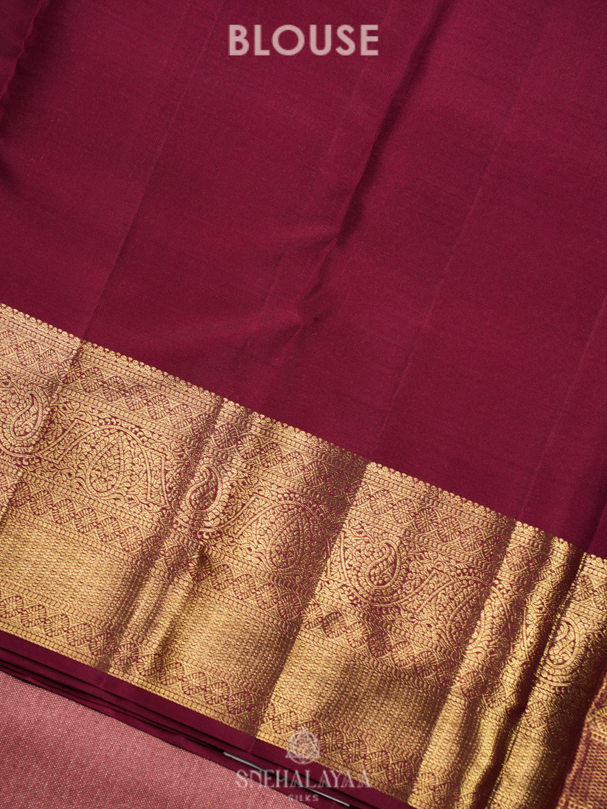 Maroon Kanjivaram Silk Saree