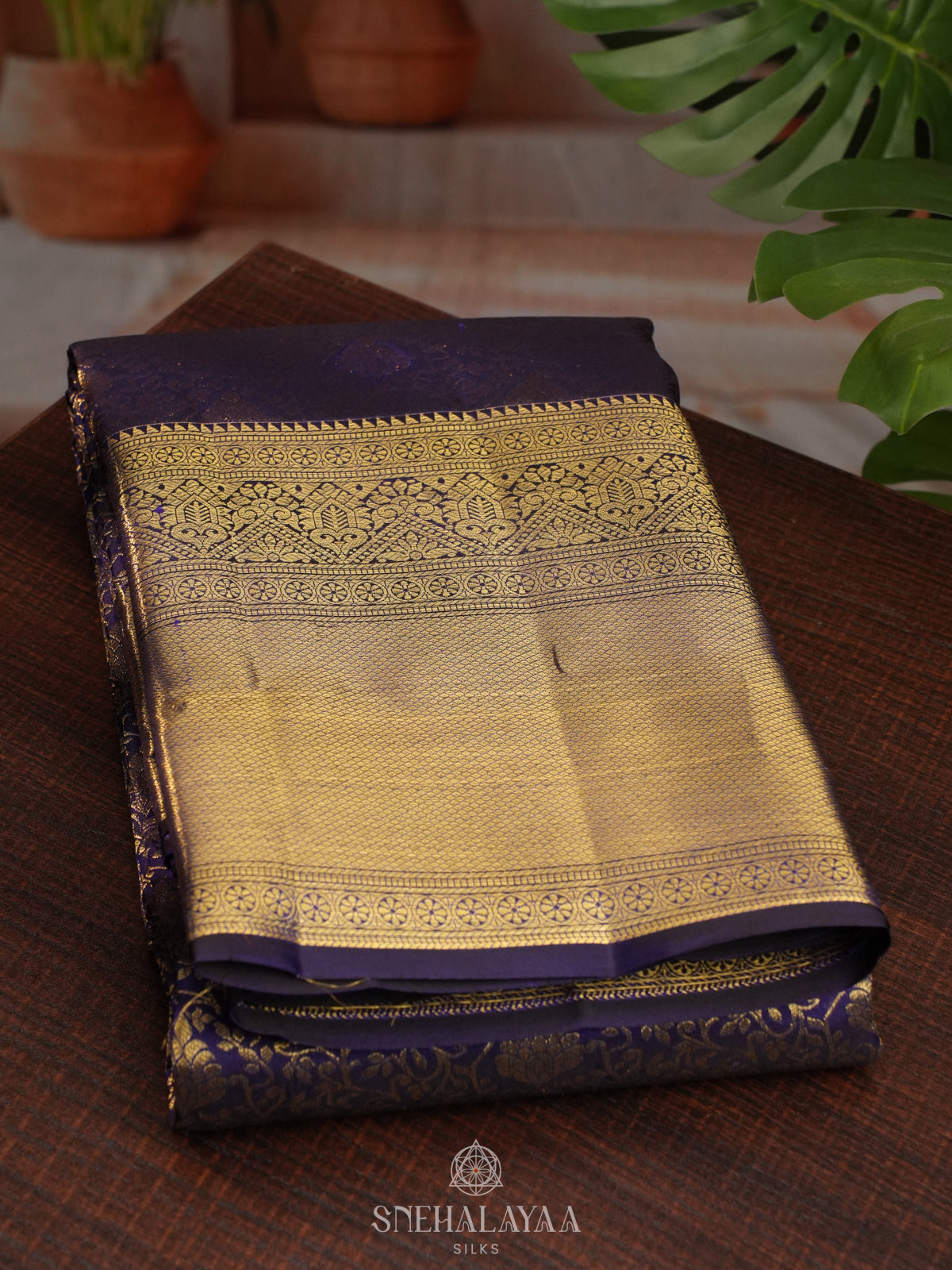 Purple Kanjivaram Silk Saree