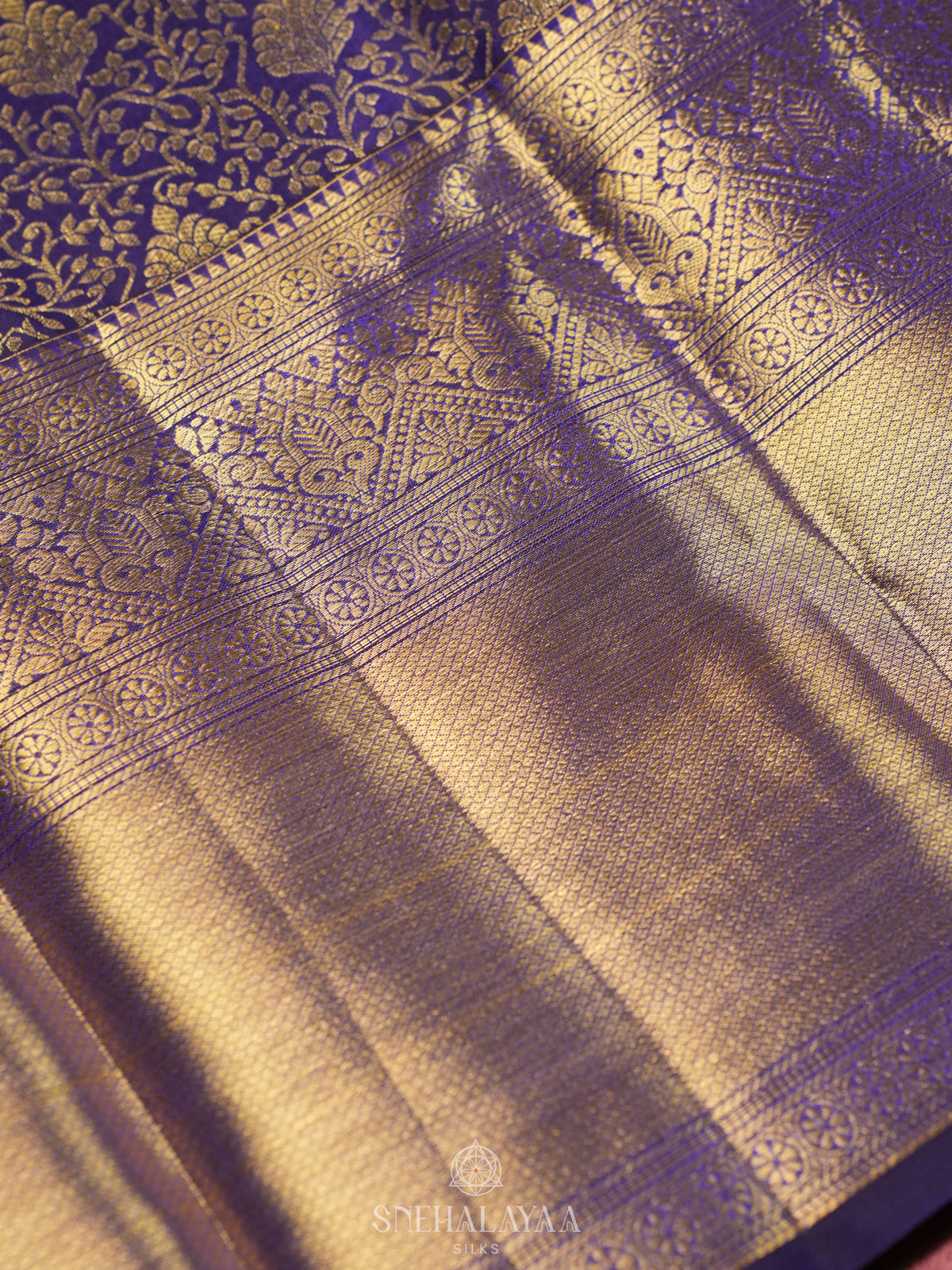 Purple Kanjivaram Silk Saree