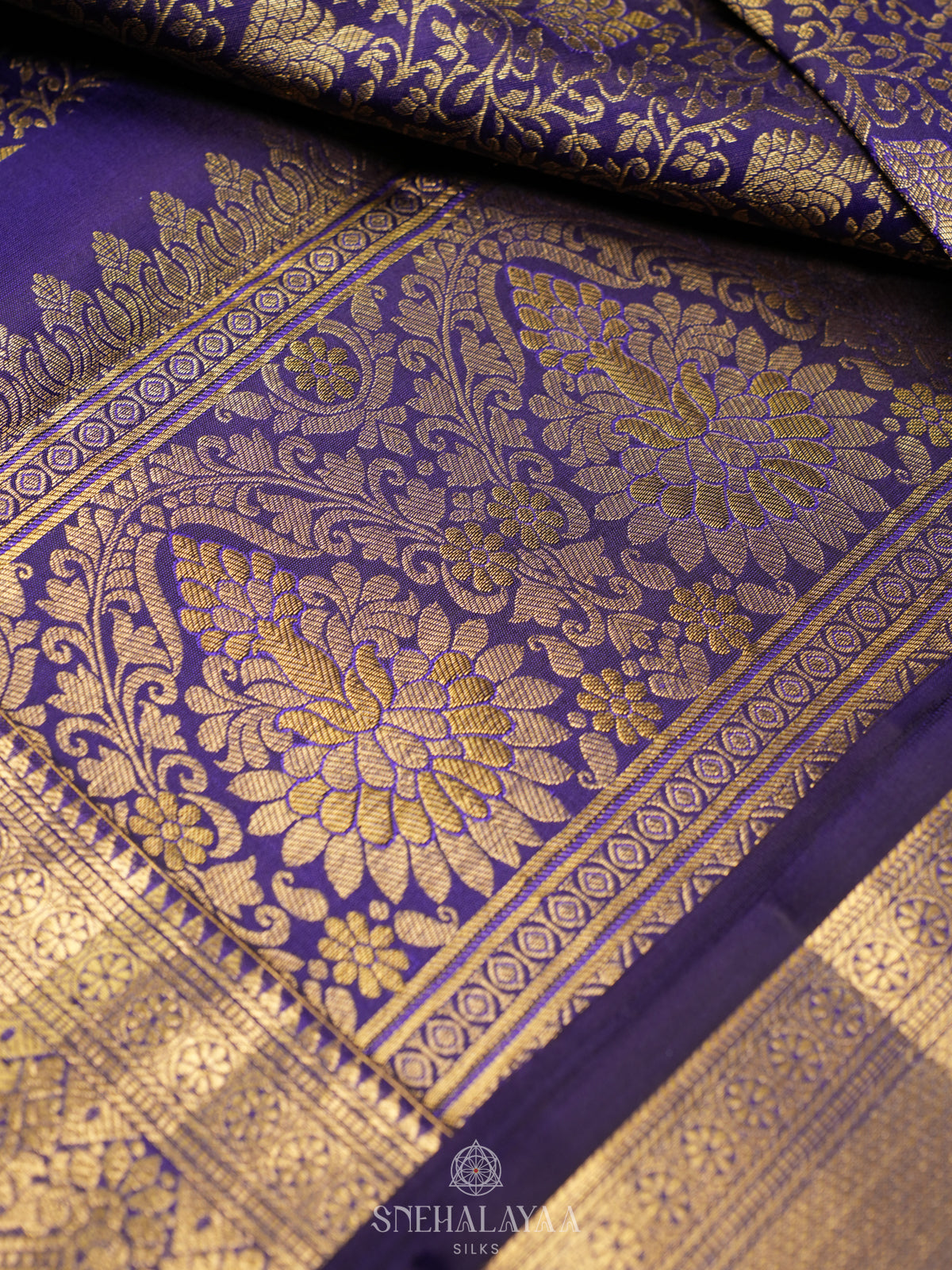 Purple Kanjivaram Silk Saree