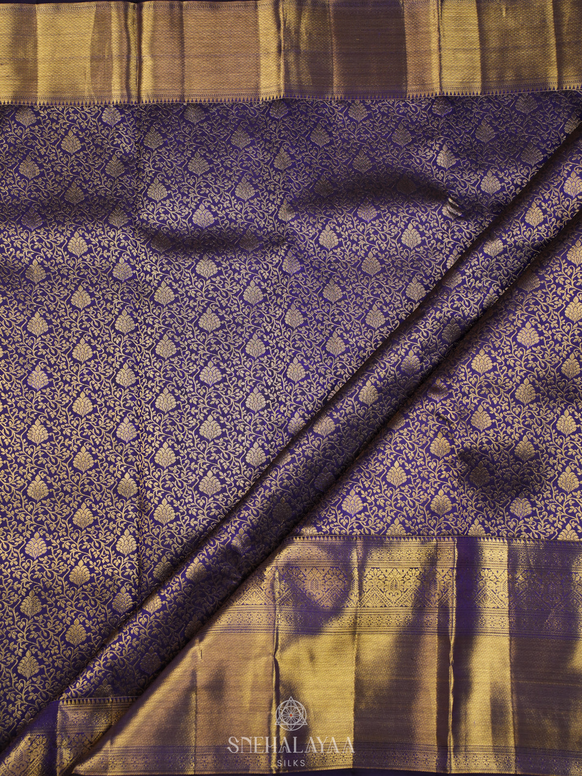 Purple Kanjivaram Silk Saree
