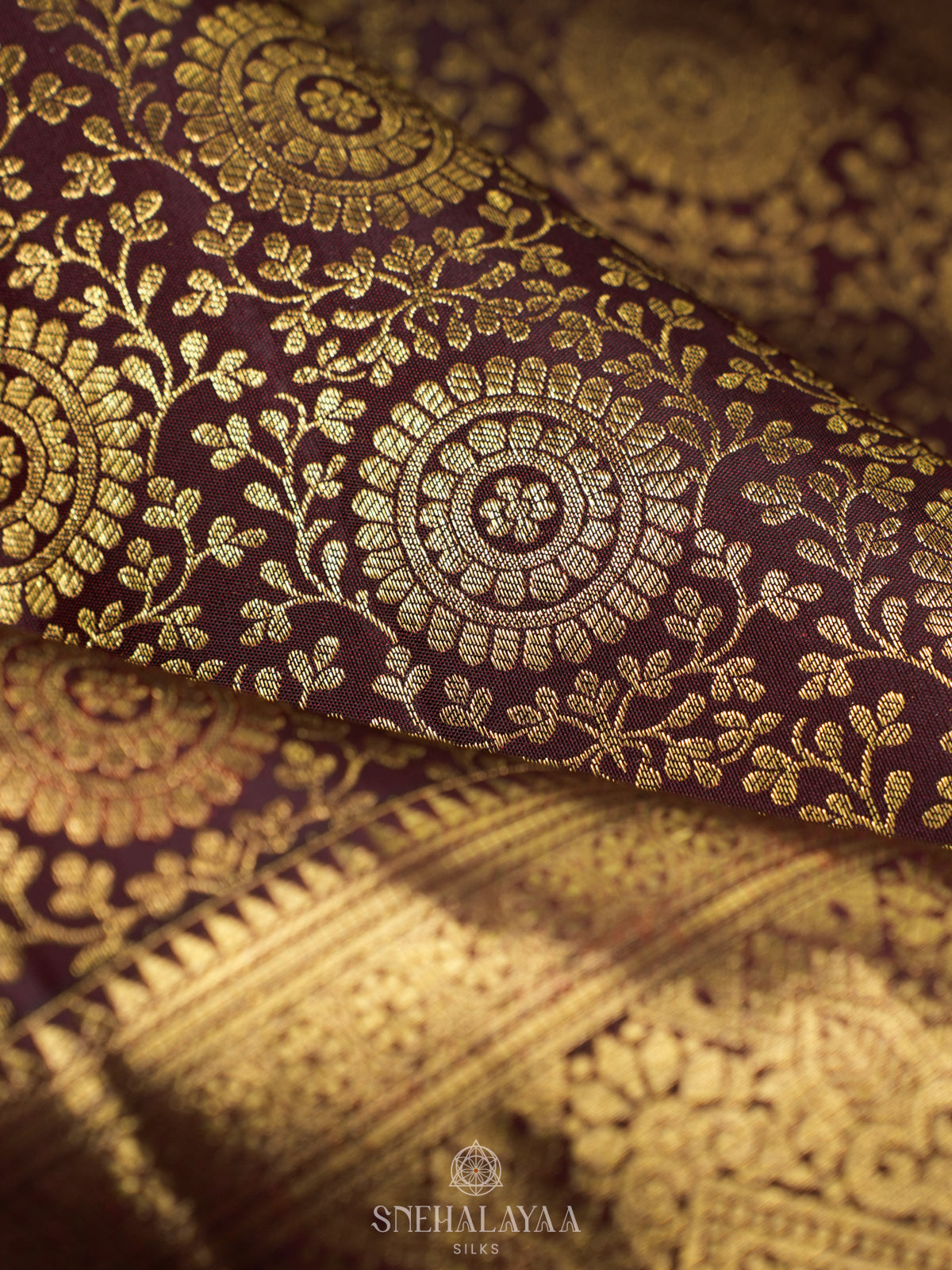Coffee Brown Kanjivaram Silk Saree