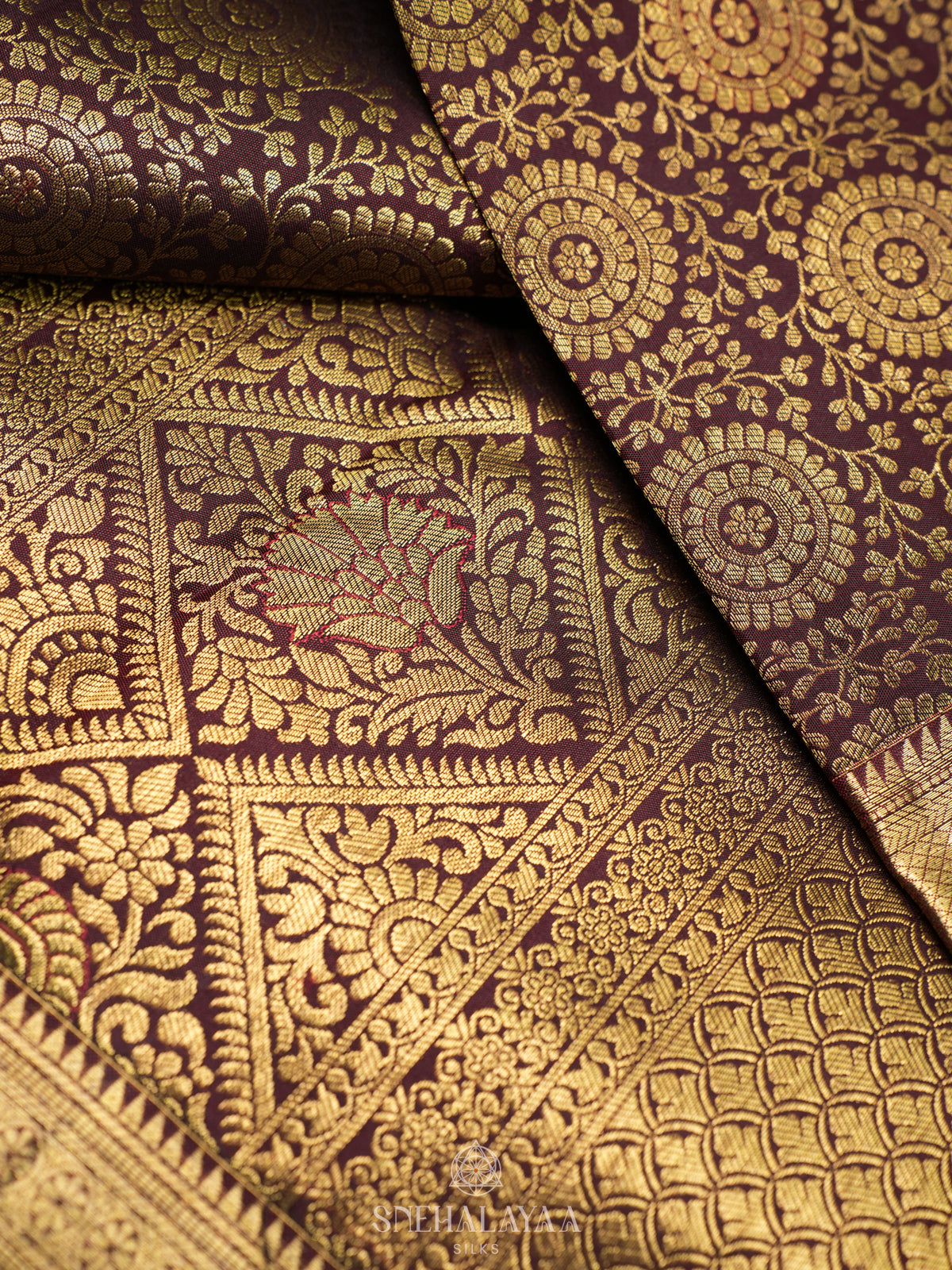 Coffee Brown Kanjivaram Silk Saree