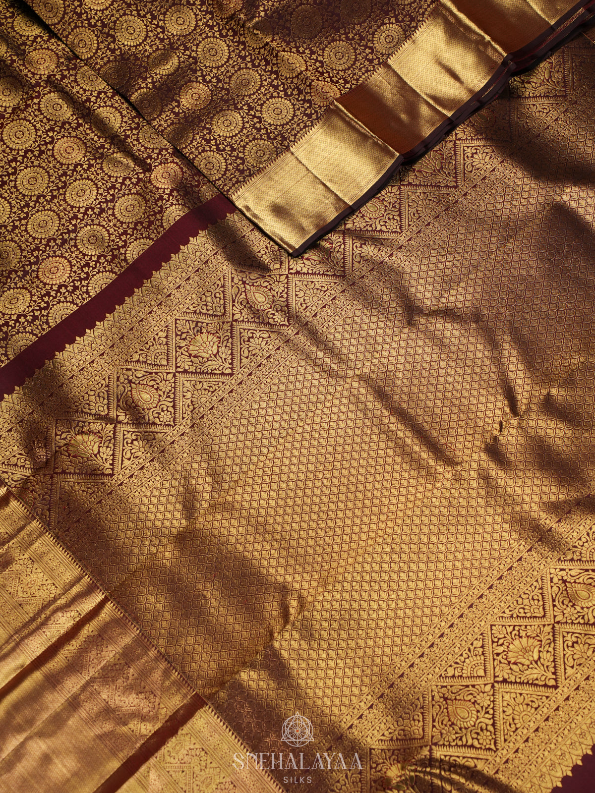 Coffee Brown Kanjivaram Silk Saree