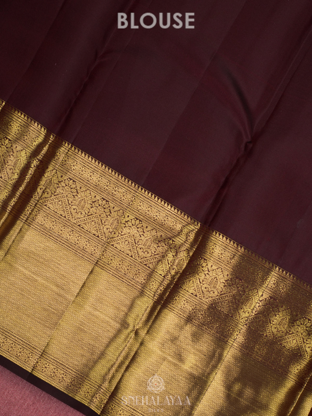 Coffee Brown Kanjivaram Silk Saree