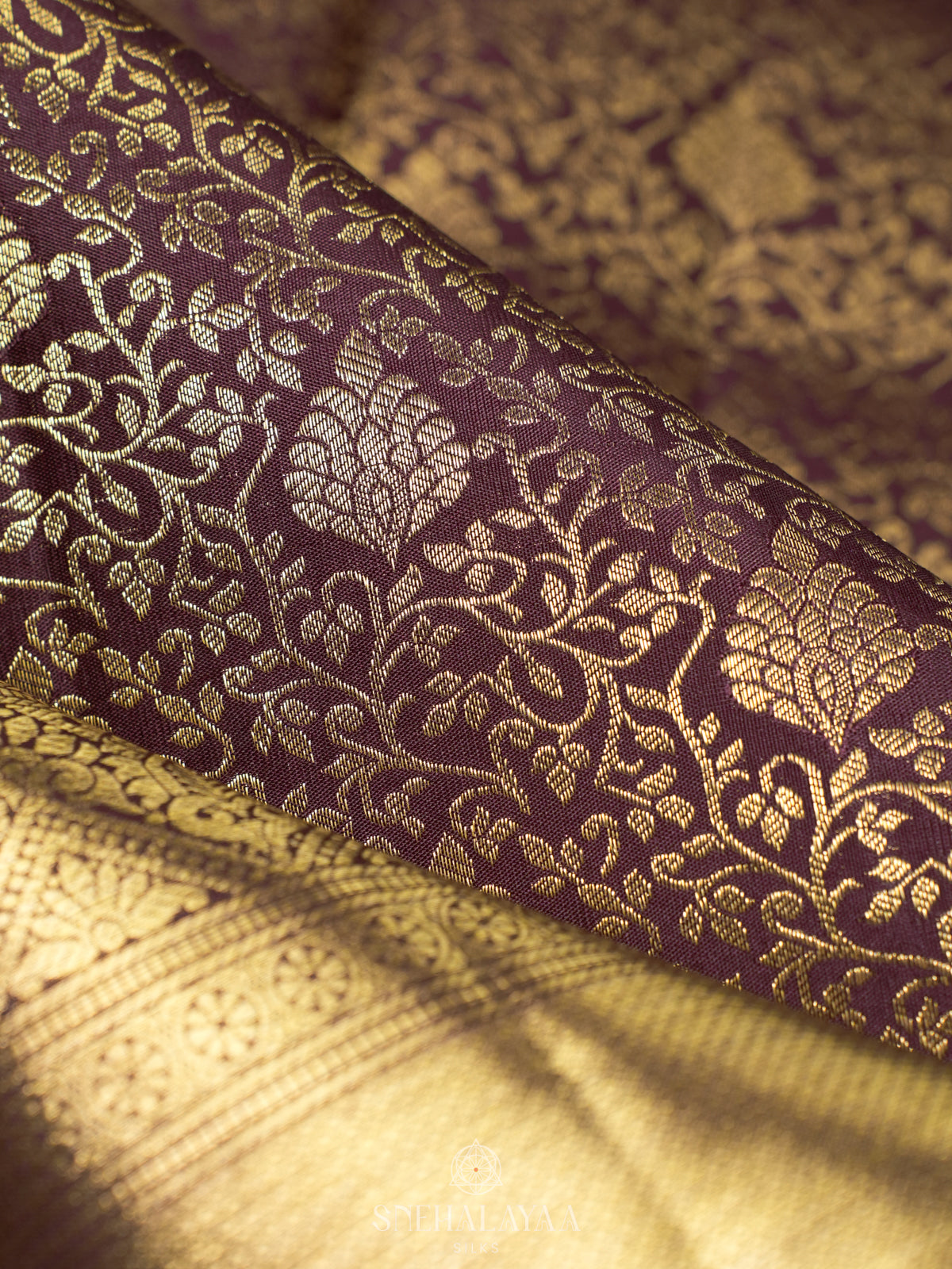 Coffee Brown Kanjivaram Silk Saree