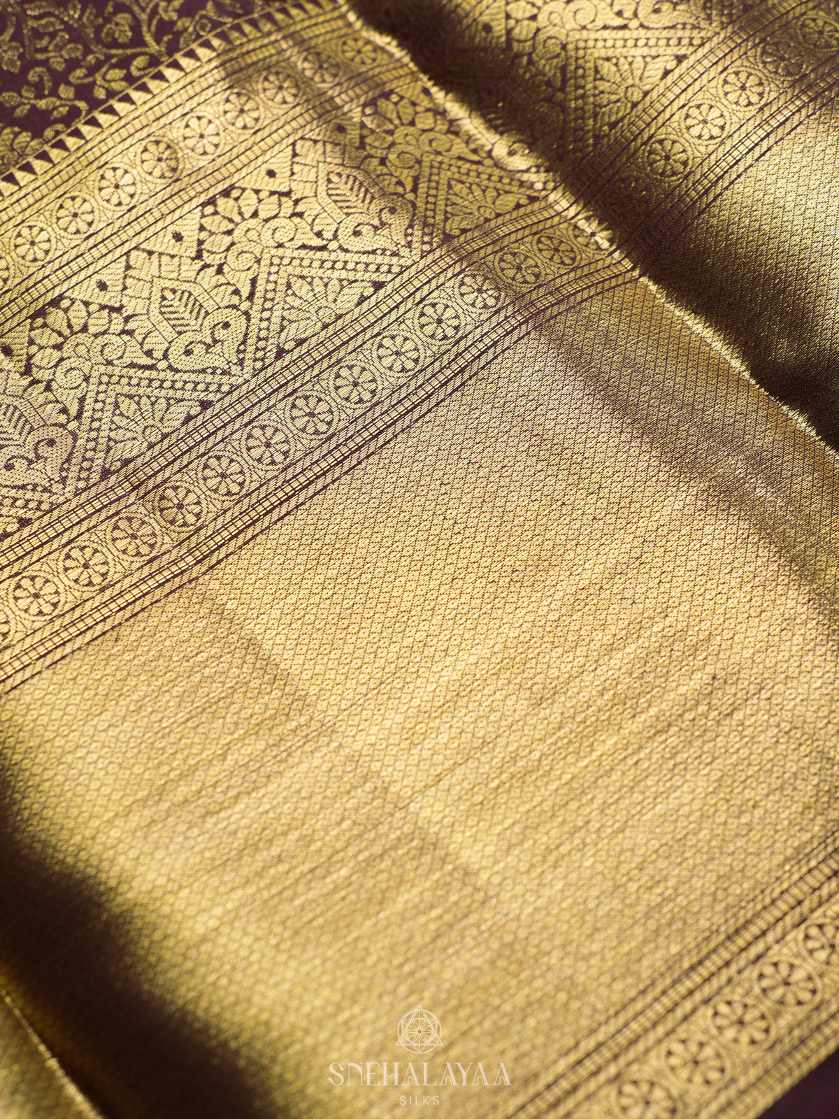 Coffee Brown Kanjivaram Silk Saree
