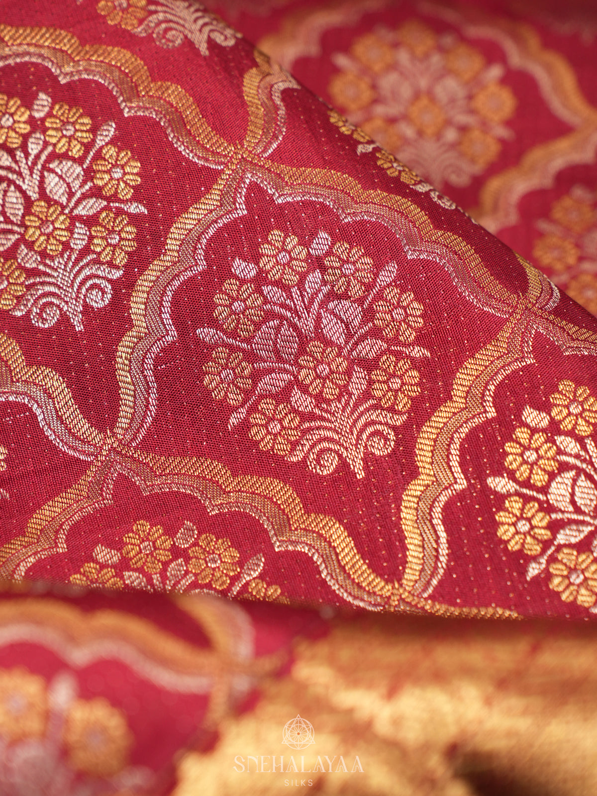 Maroon Kanjivaram Silk Saree