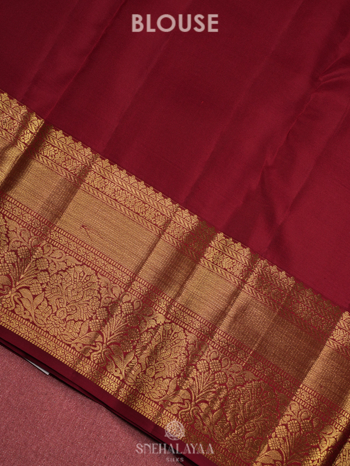 Maroon Kanjivaram Silk Saree