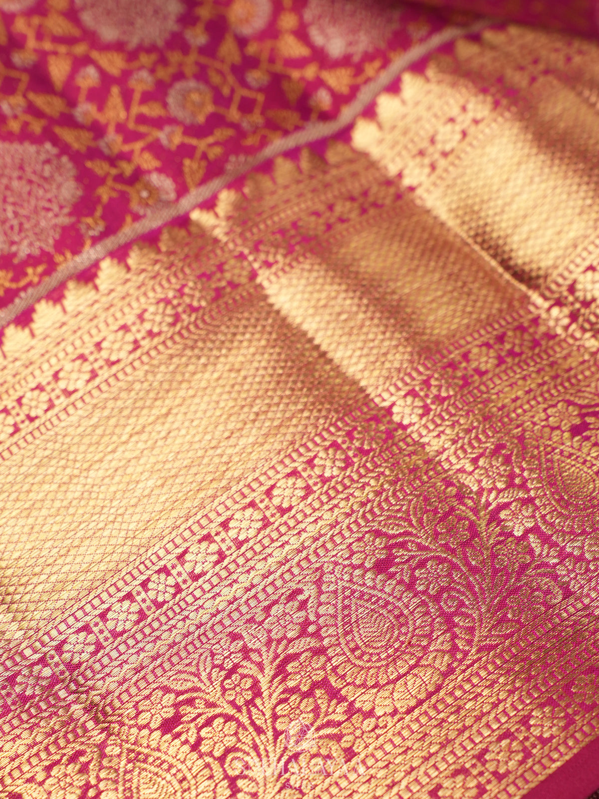 Magenta Pink Kanjivaram Silk Saree