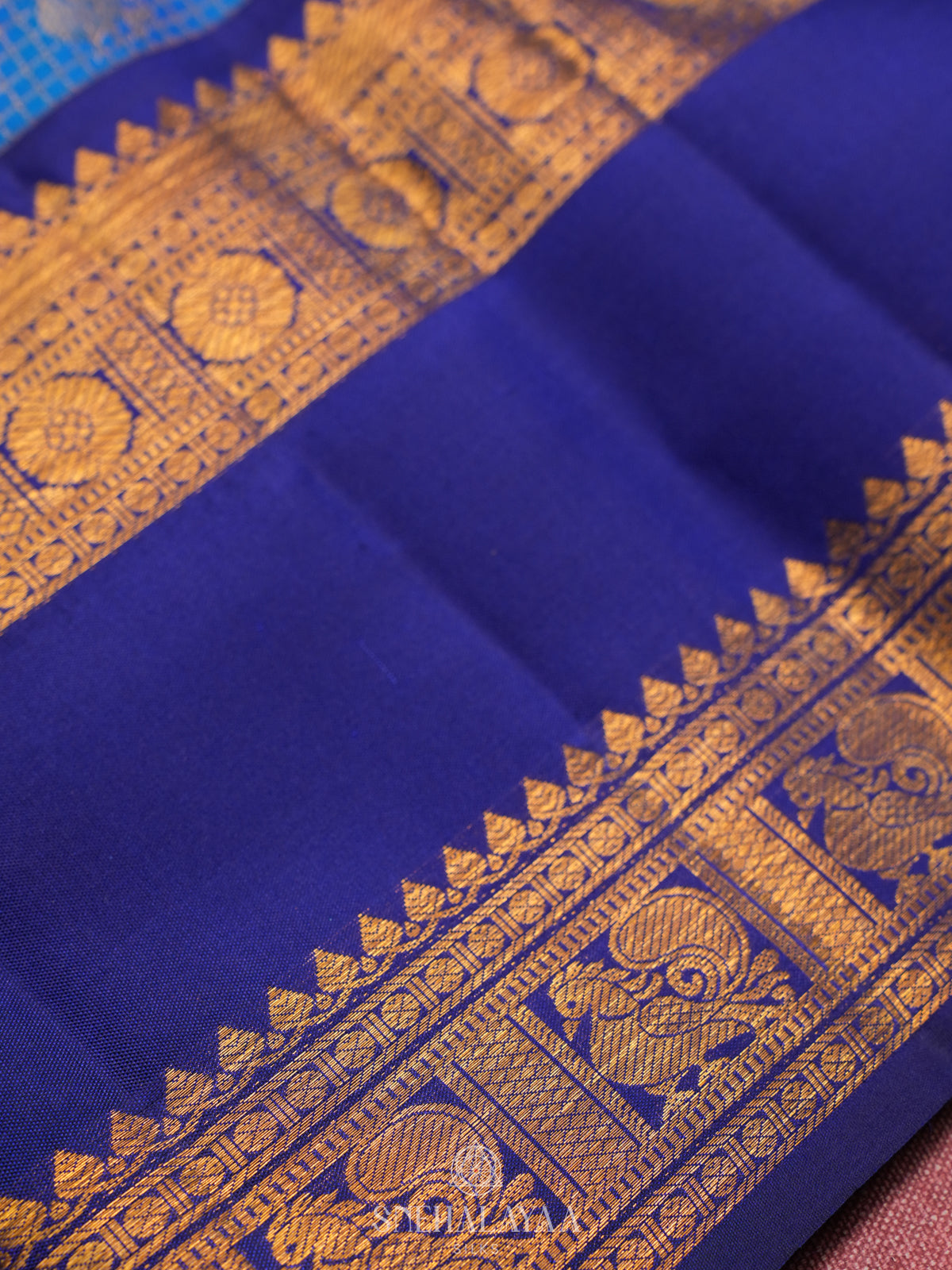 Blue Kanjivaram Silk Saree