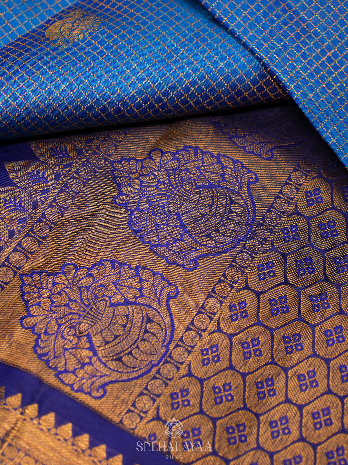 Blue Kanjivaram Silk Saree