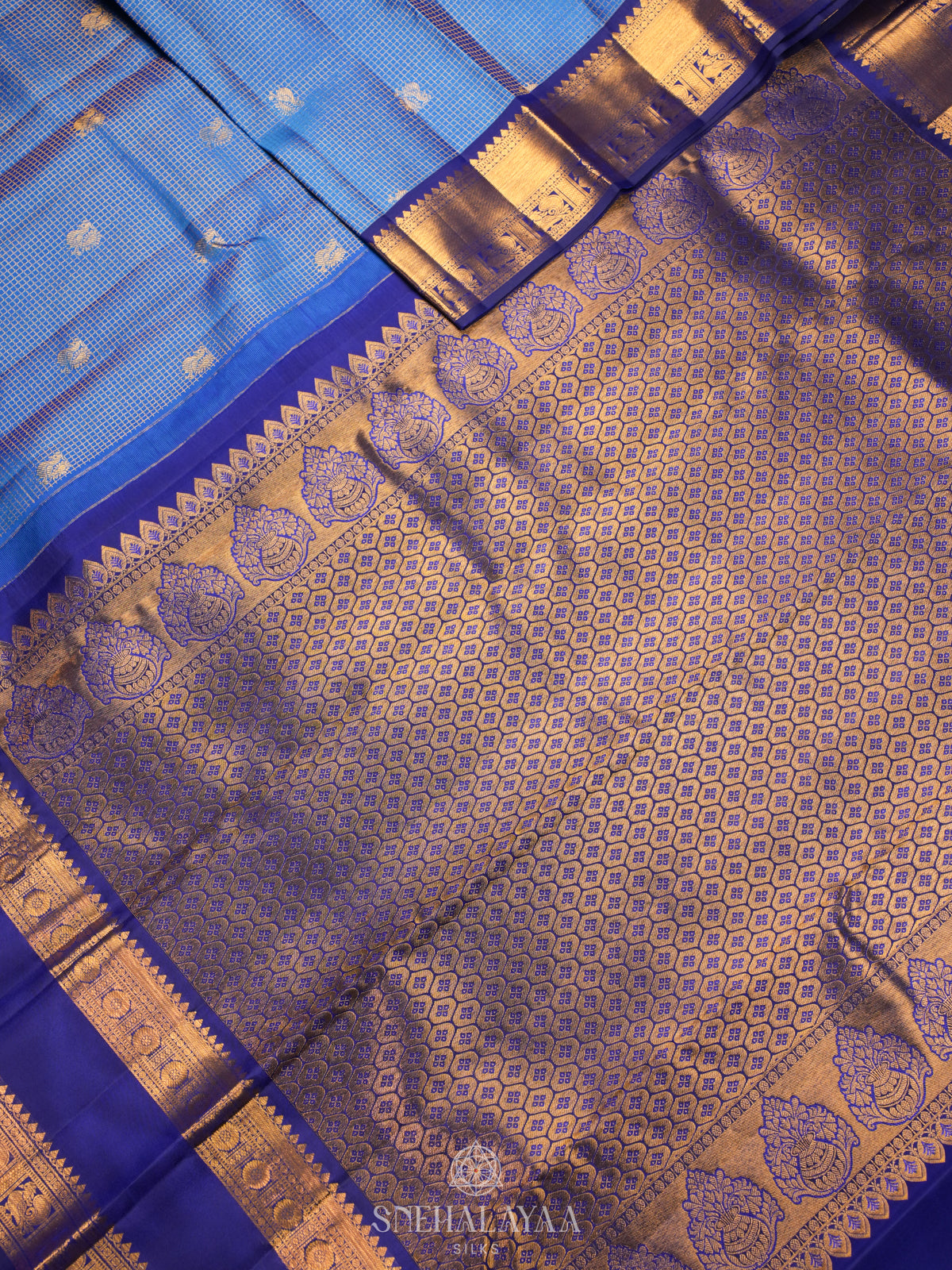 Blue Kanjivaram Silk Saree