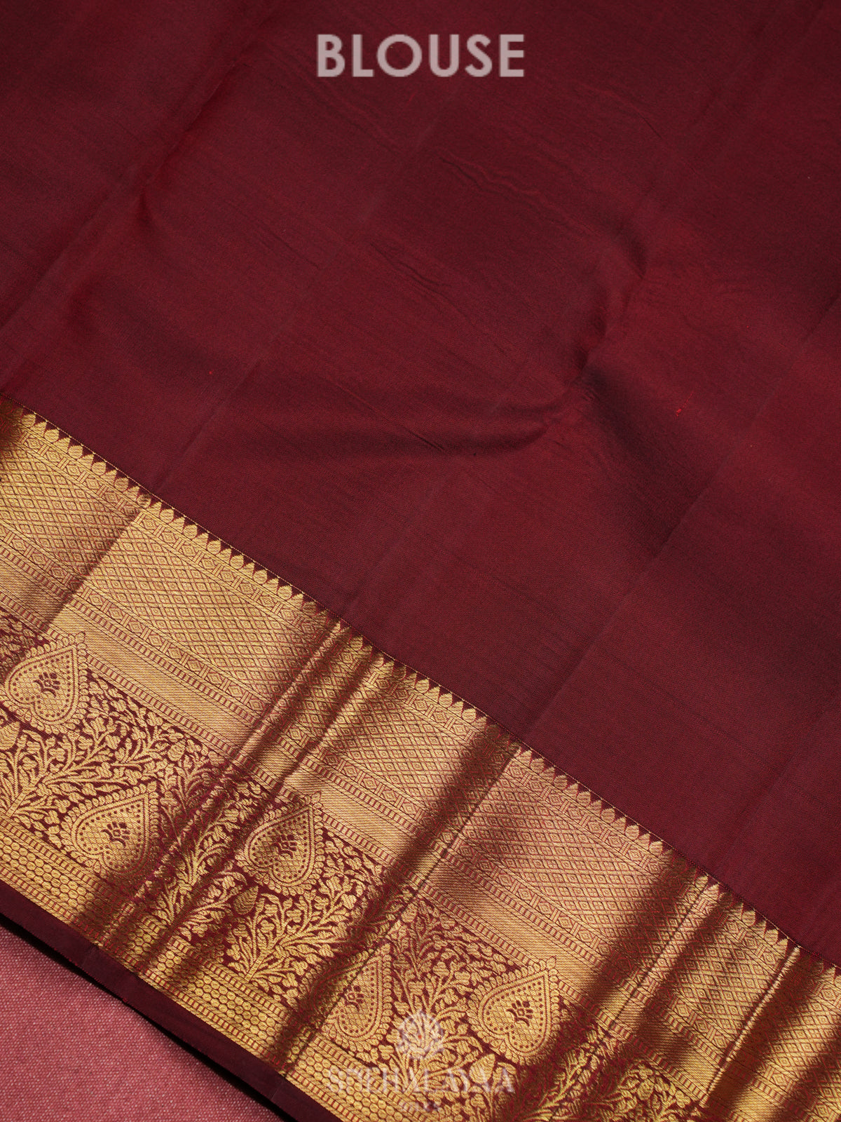 Maroon Kanjivaram Silk Saree
