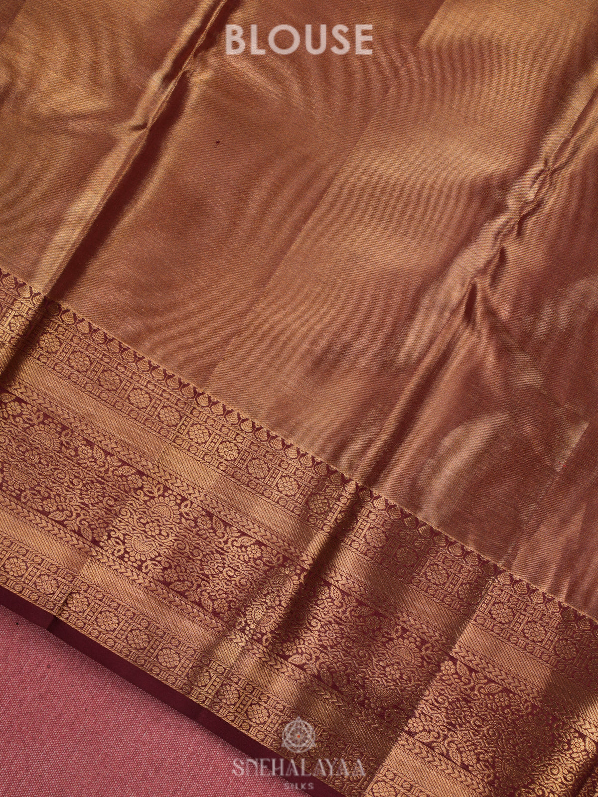 Gold Kanjivaram Silk Saree