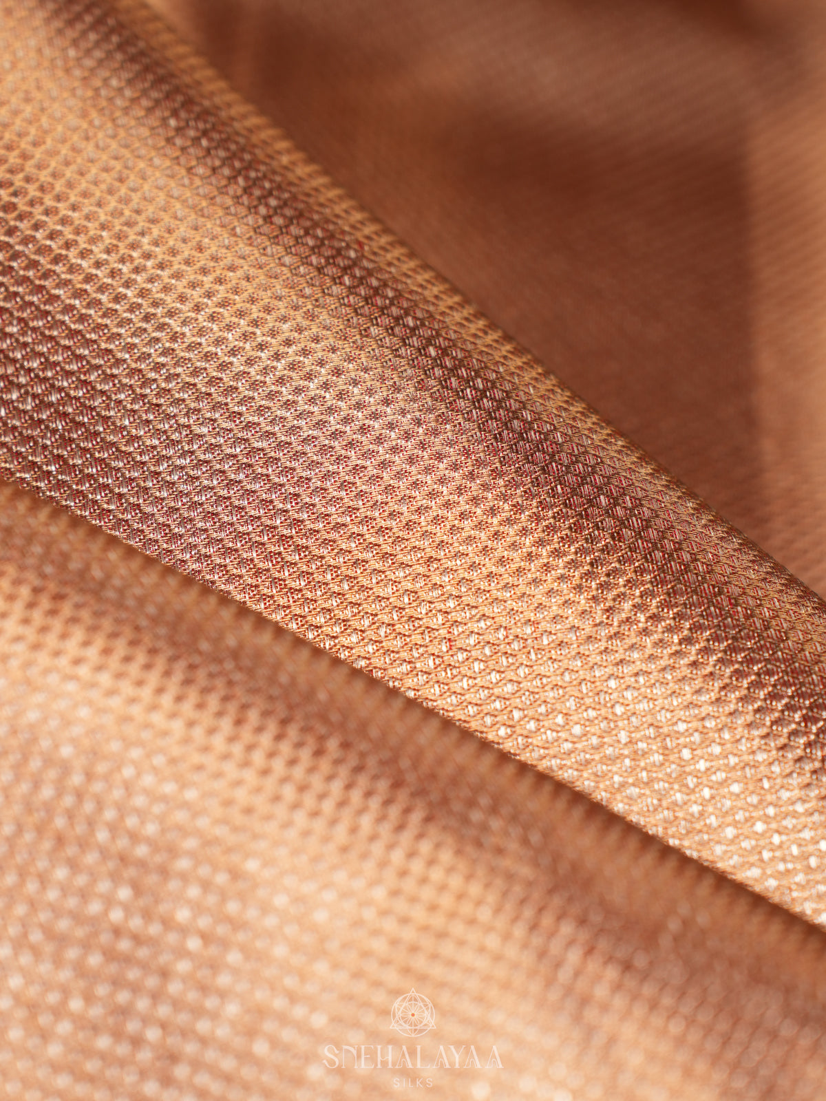 Golden Kanjivaram Silk Saree
