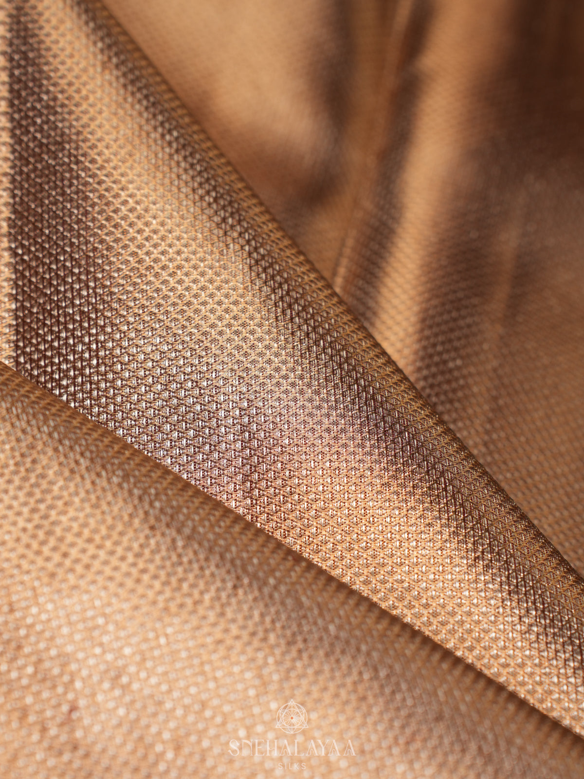 Golden Kanjivaram Silk Saree