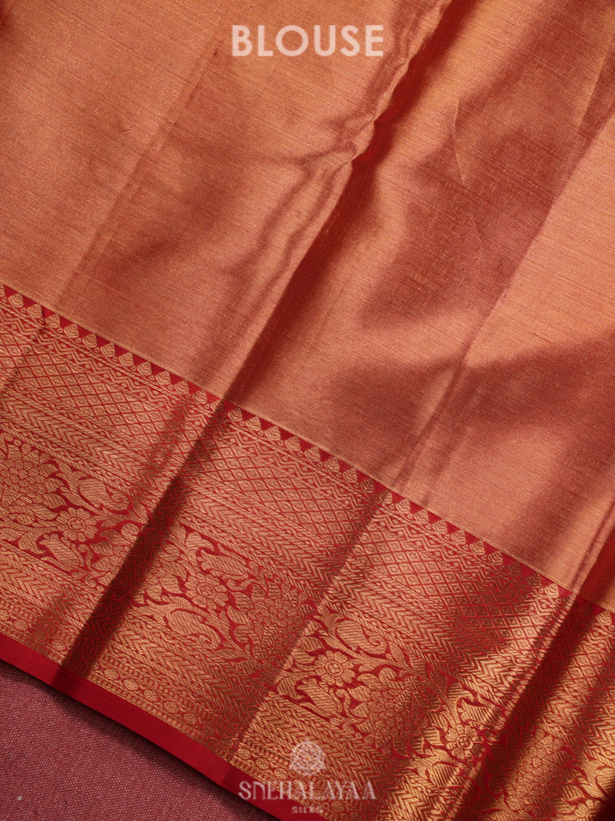 Golden Kanjivaram Silk Saree