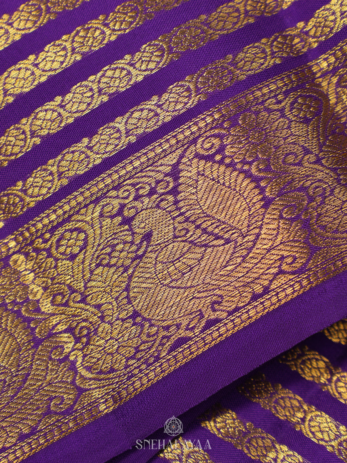 Teal Blue Kanjivaram Silk Saree