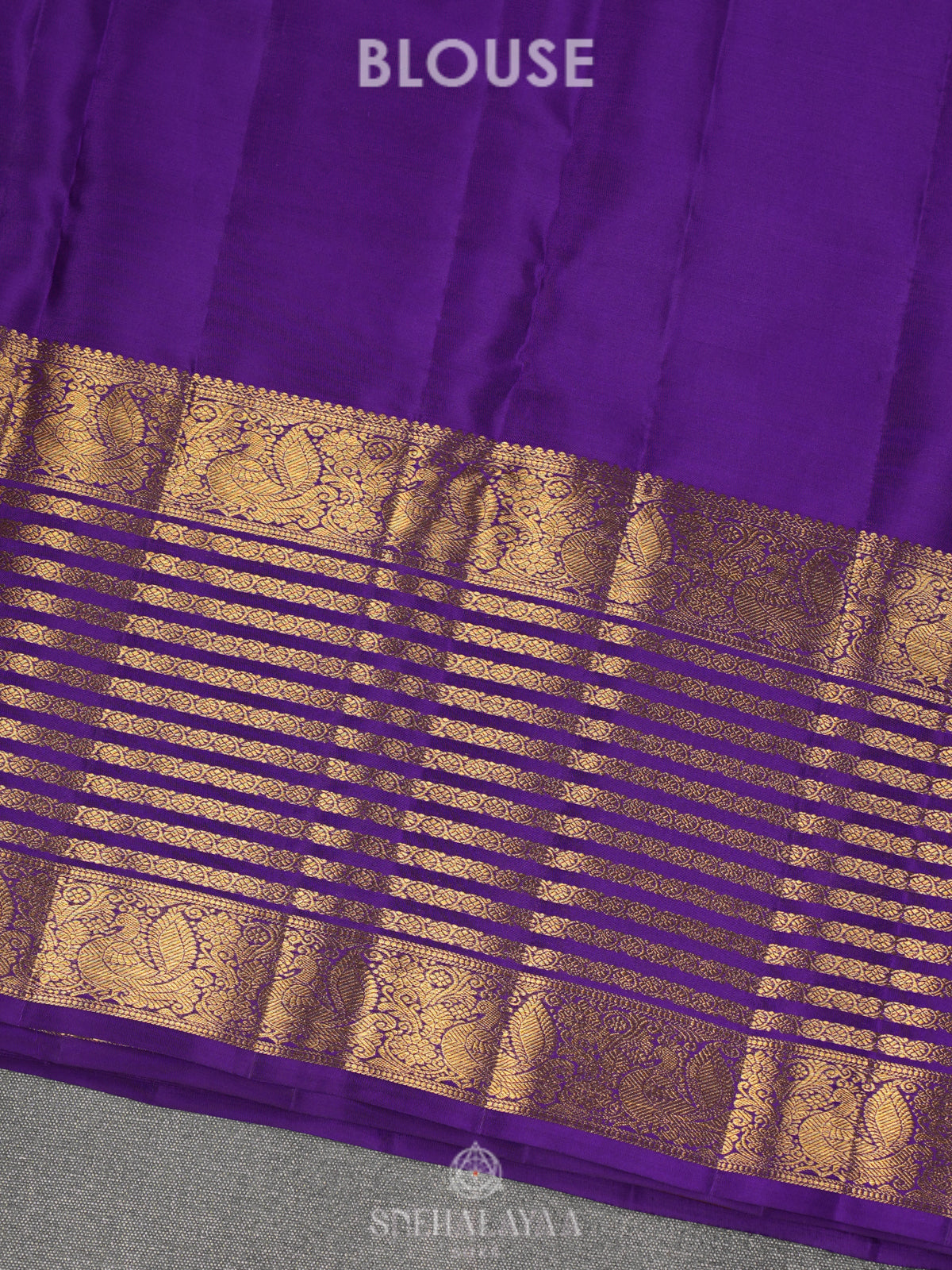 Teal Blue Kanjivaram Silk Saree
