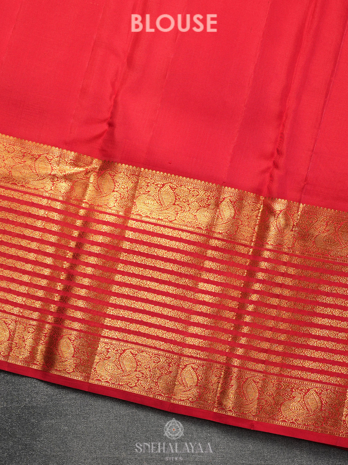 Teal Blue Kanjivaram Silk Saree