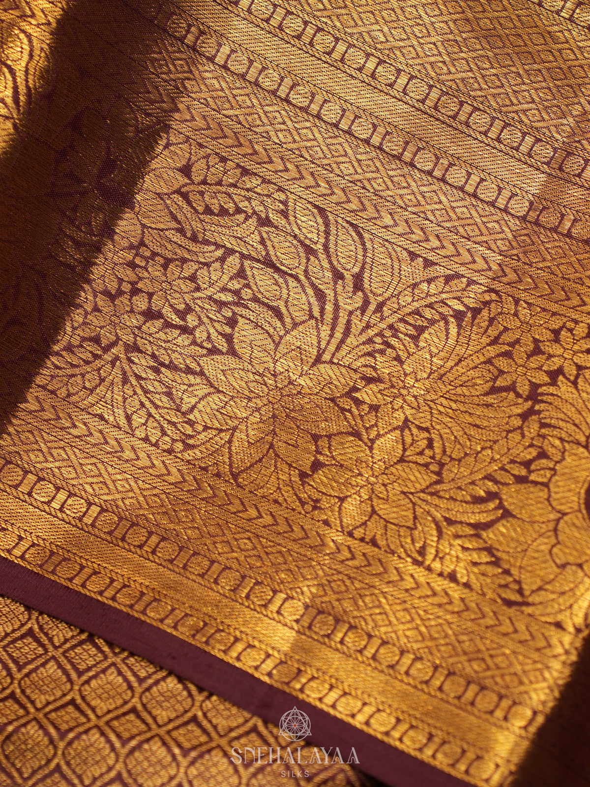 Orange Kanjivaram Silk Saree