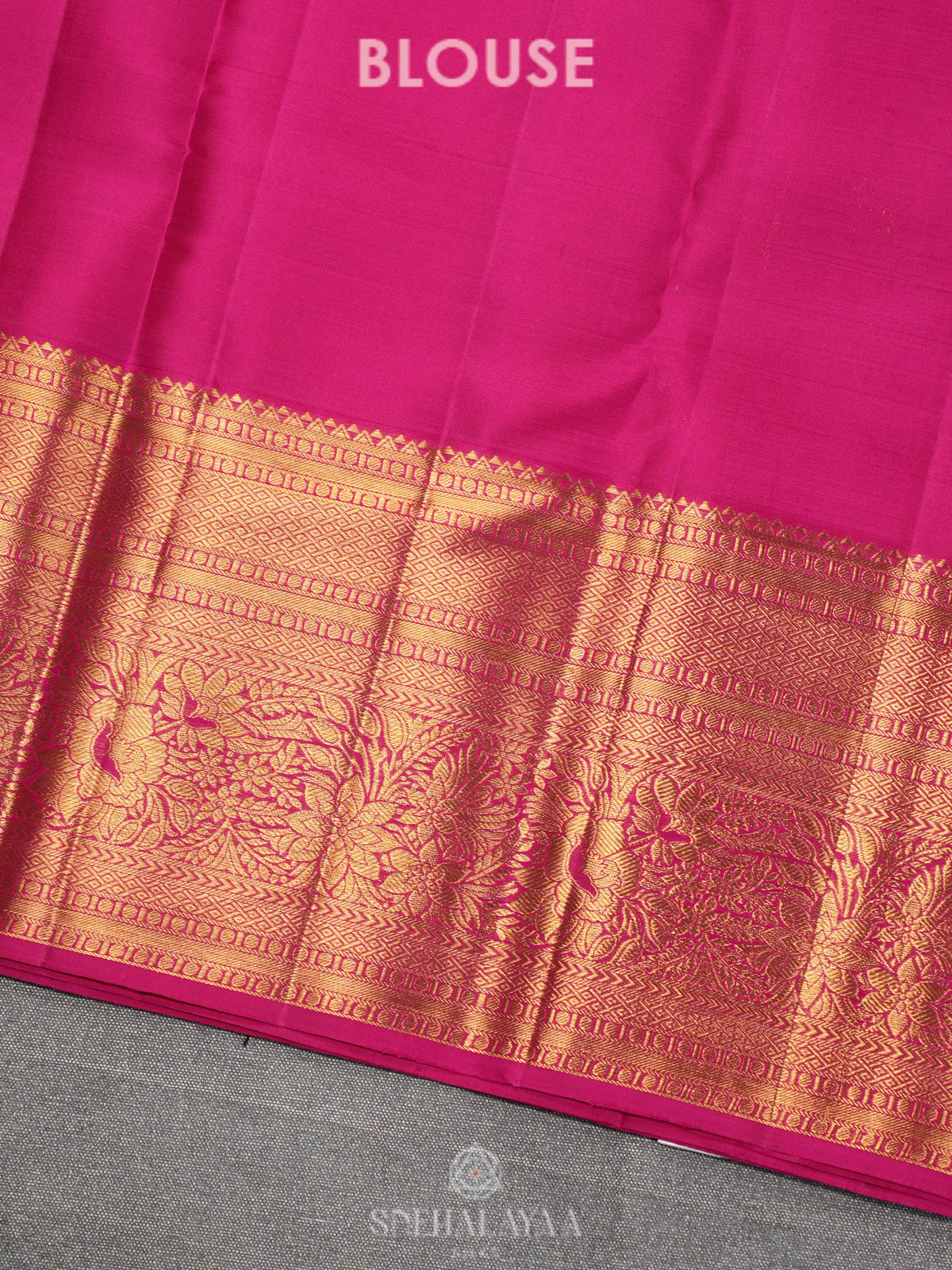 Peach Kanjivaram Silk Saree