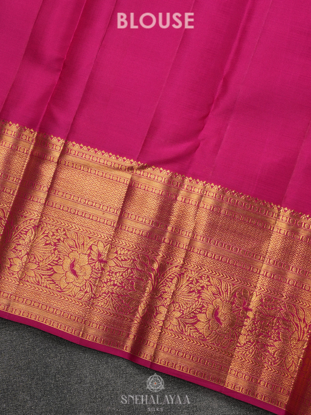 Peach Kanjivaram Silk Saree