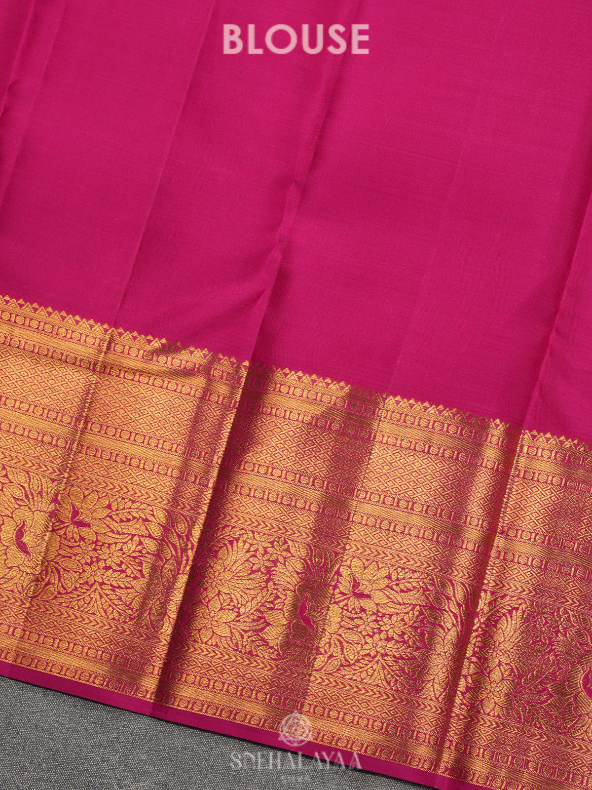 Peach Kanjivaram Silk Saree