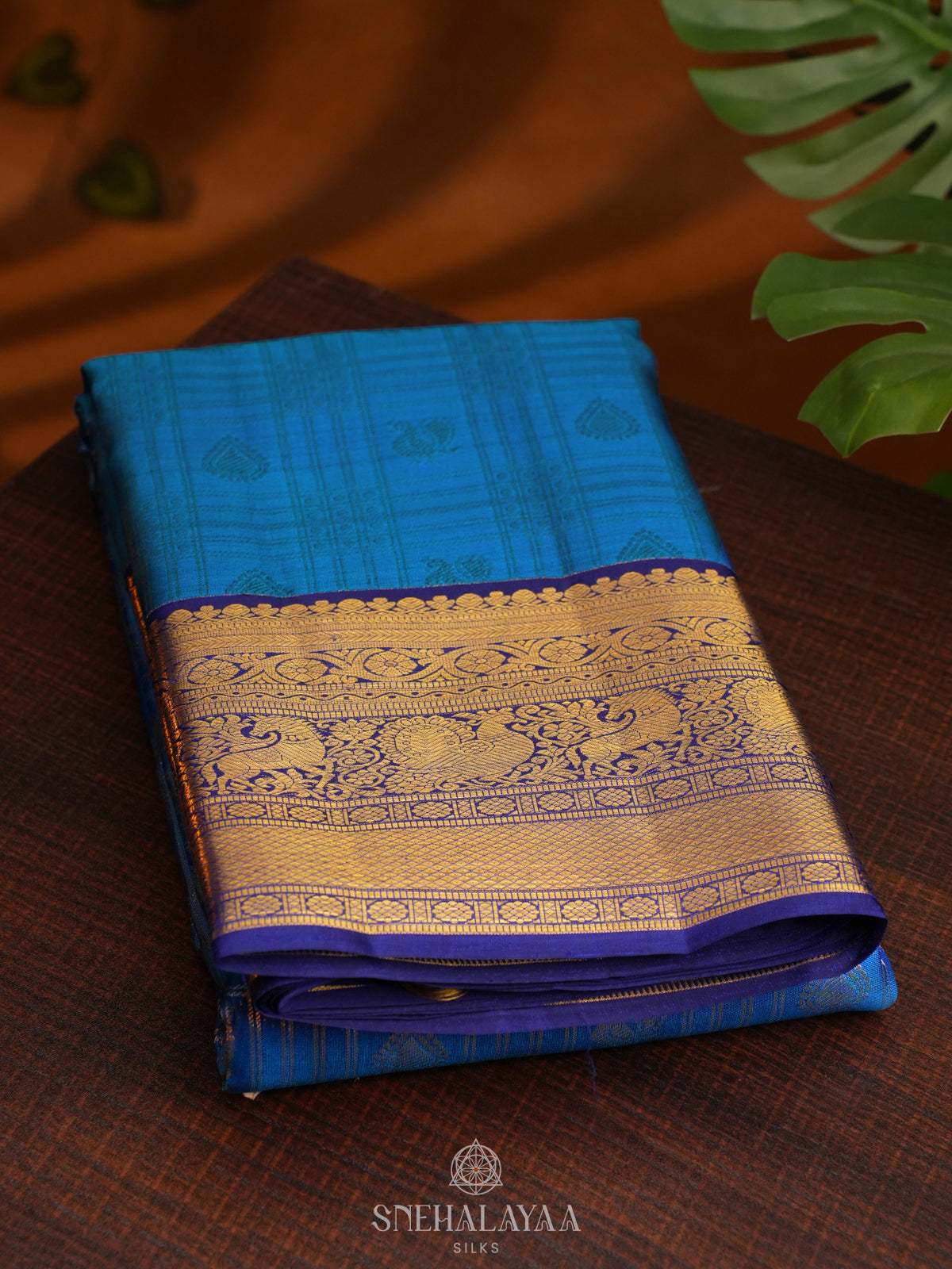 Blue Kanjivaram Silk Saree