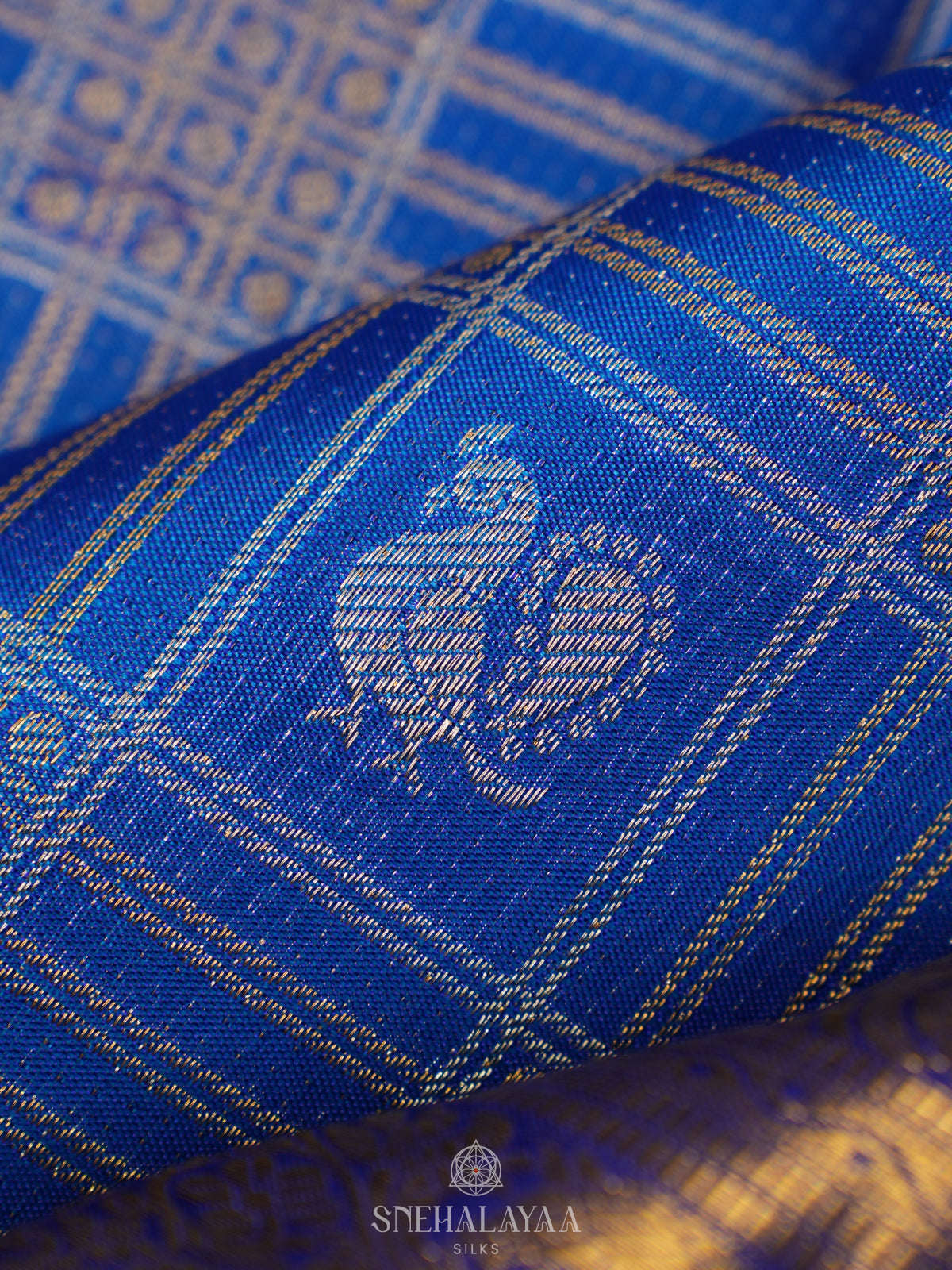 Blue Kanjivaram Silk Saree