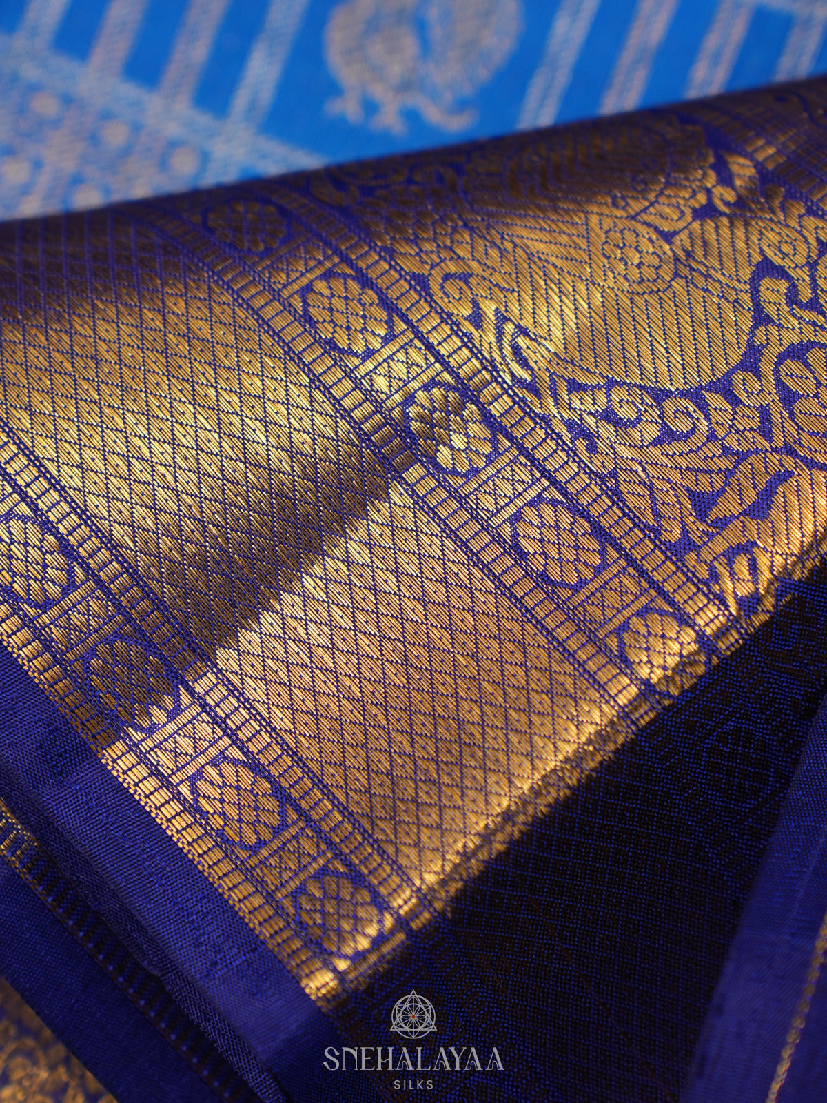 Blue Kanjivaram Silk Saree
