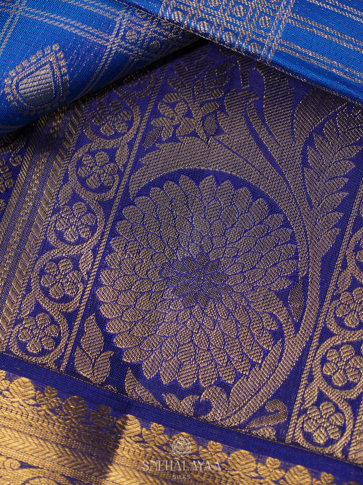 Blue Kanjivaram Silk Saree