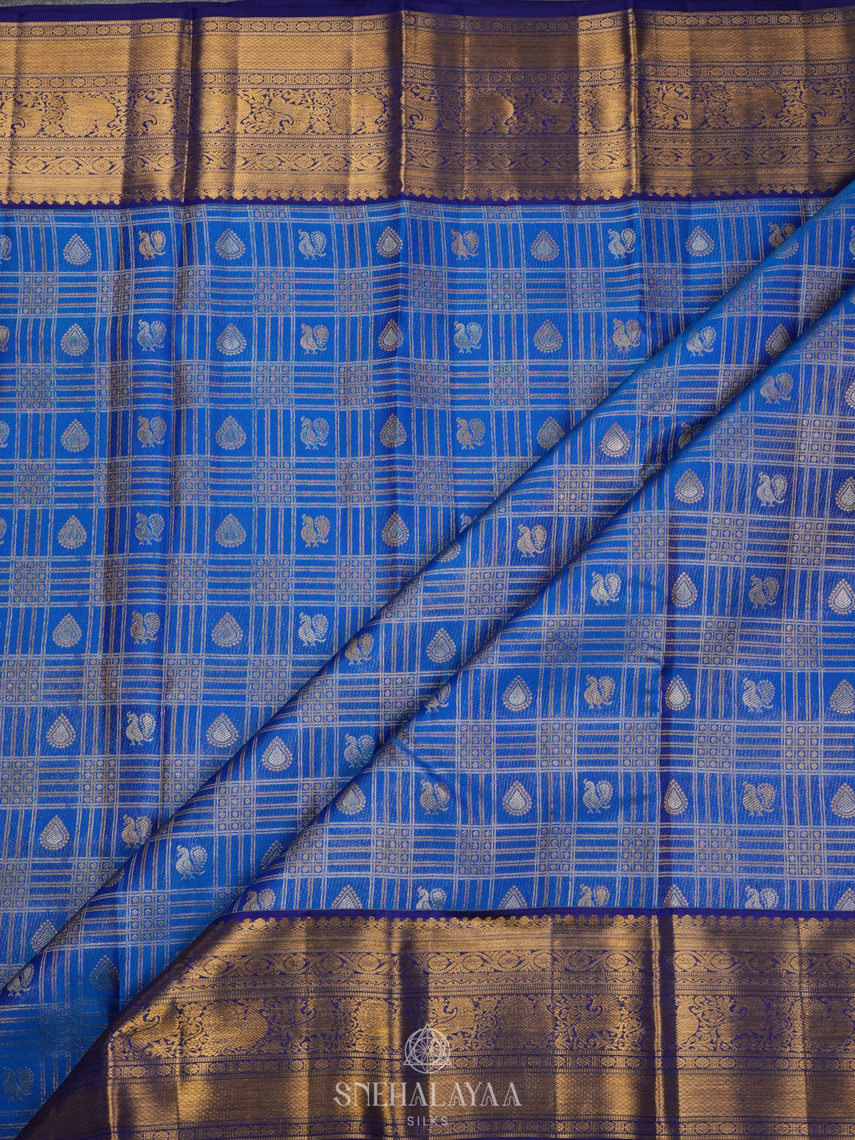 Blue Kanjivaram Silk Saree
