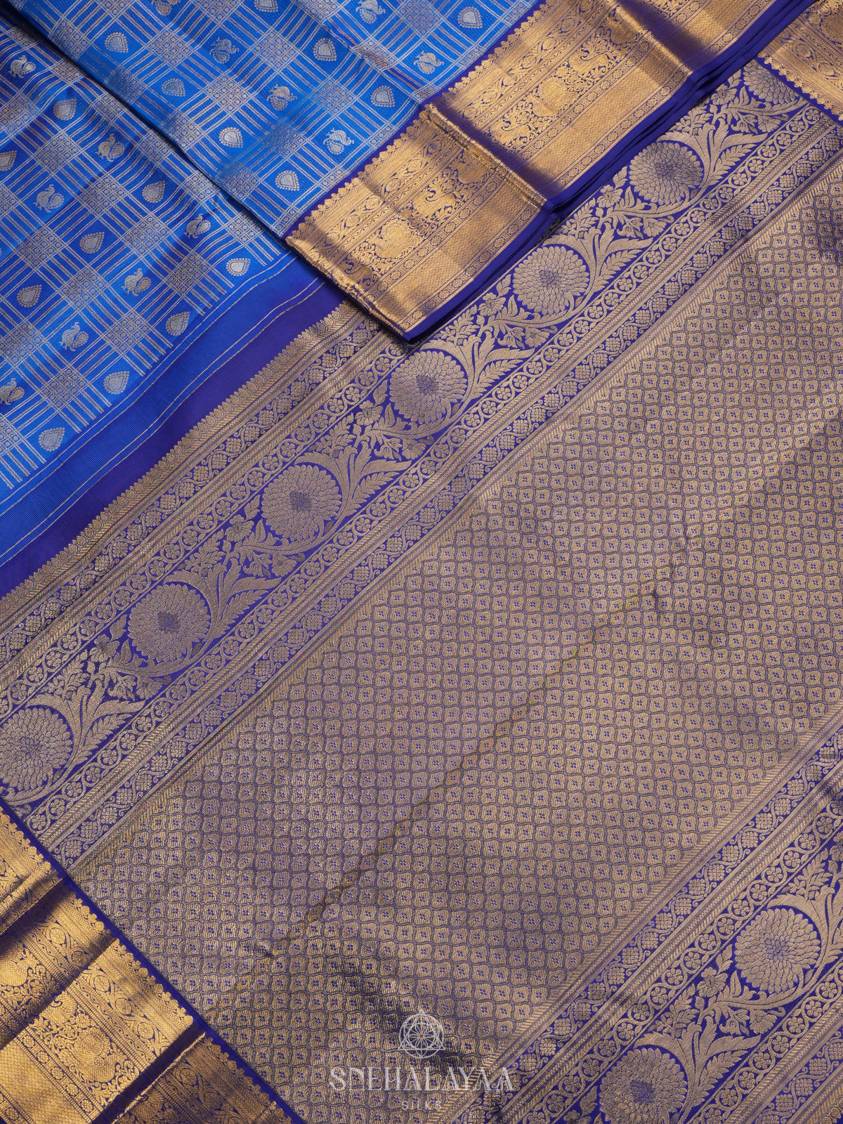 Blue Kanjivaram Silk Saree