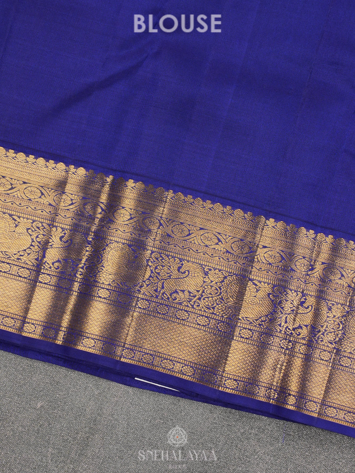 Blue Kanjivaram Silk Saree