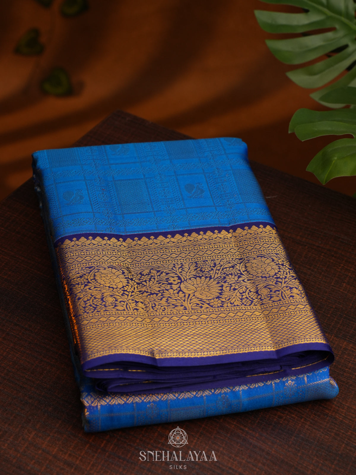 Blue Kanjivaram Silk Saree