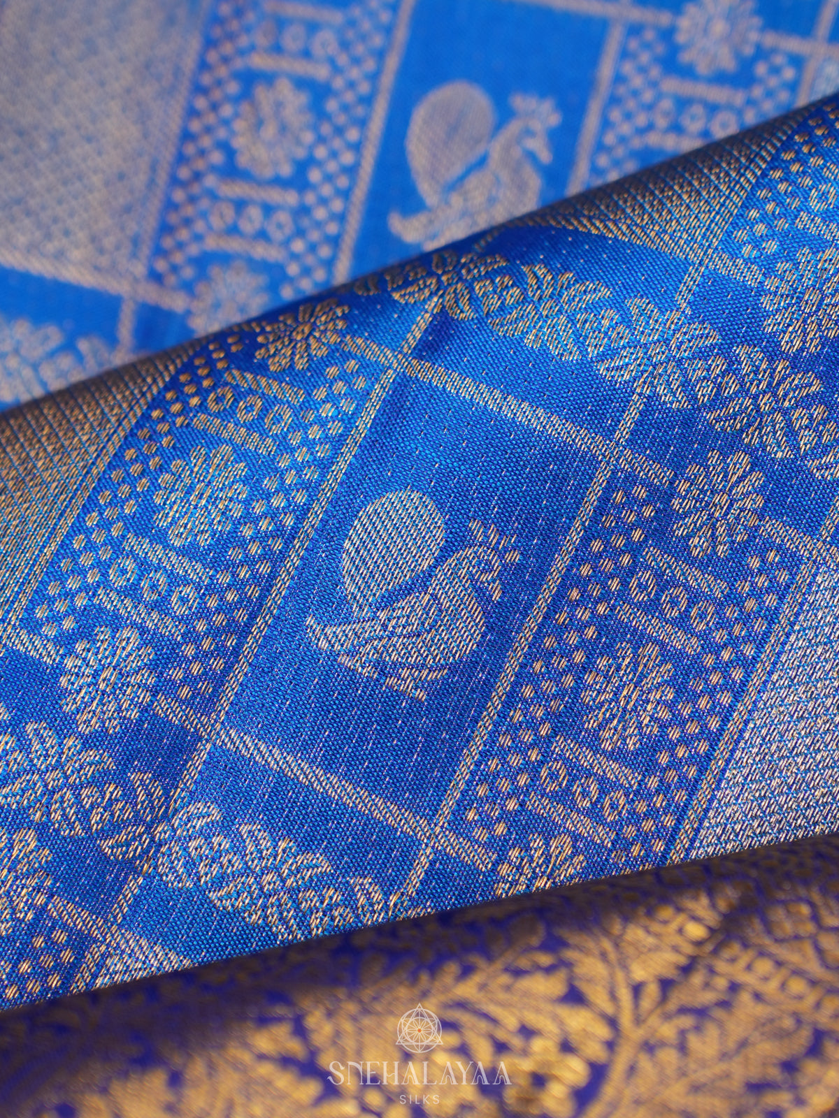 Blue Kanjivaram Silk Saree